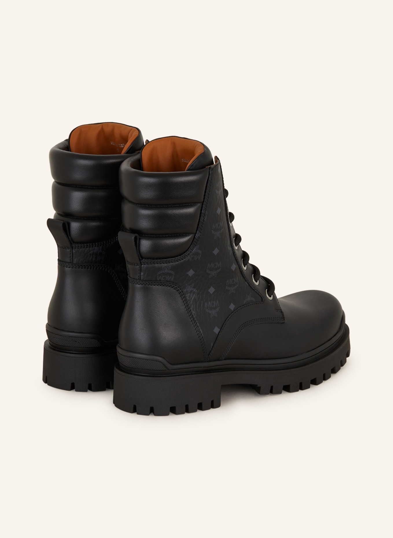 MCM Lace-up boots SKYWARD, Color: BLACK/ GRAY (Image 2)