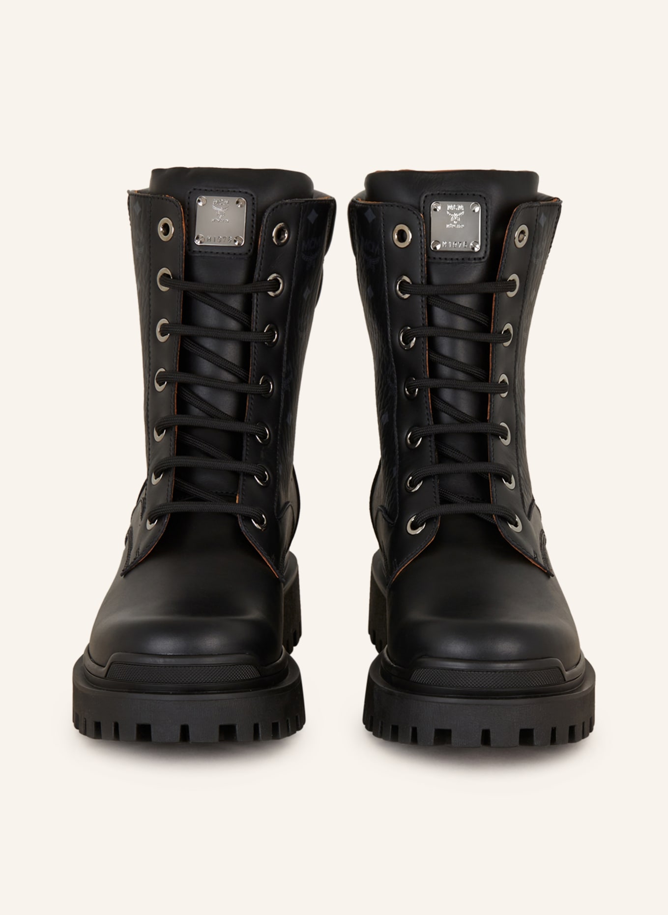 MCM Lace-up boots SKYWARD, Color: BLACK/ GRAY (Image 3)