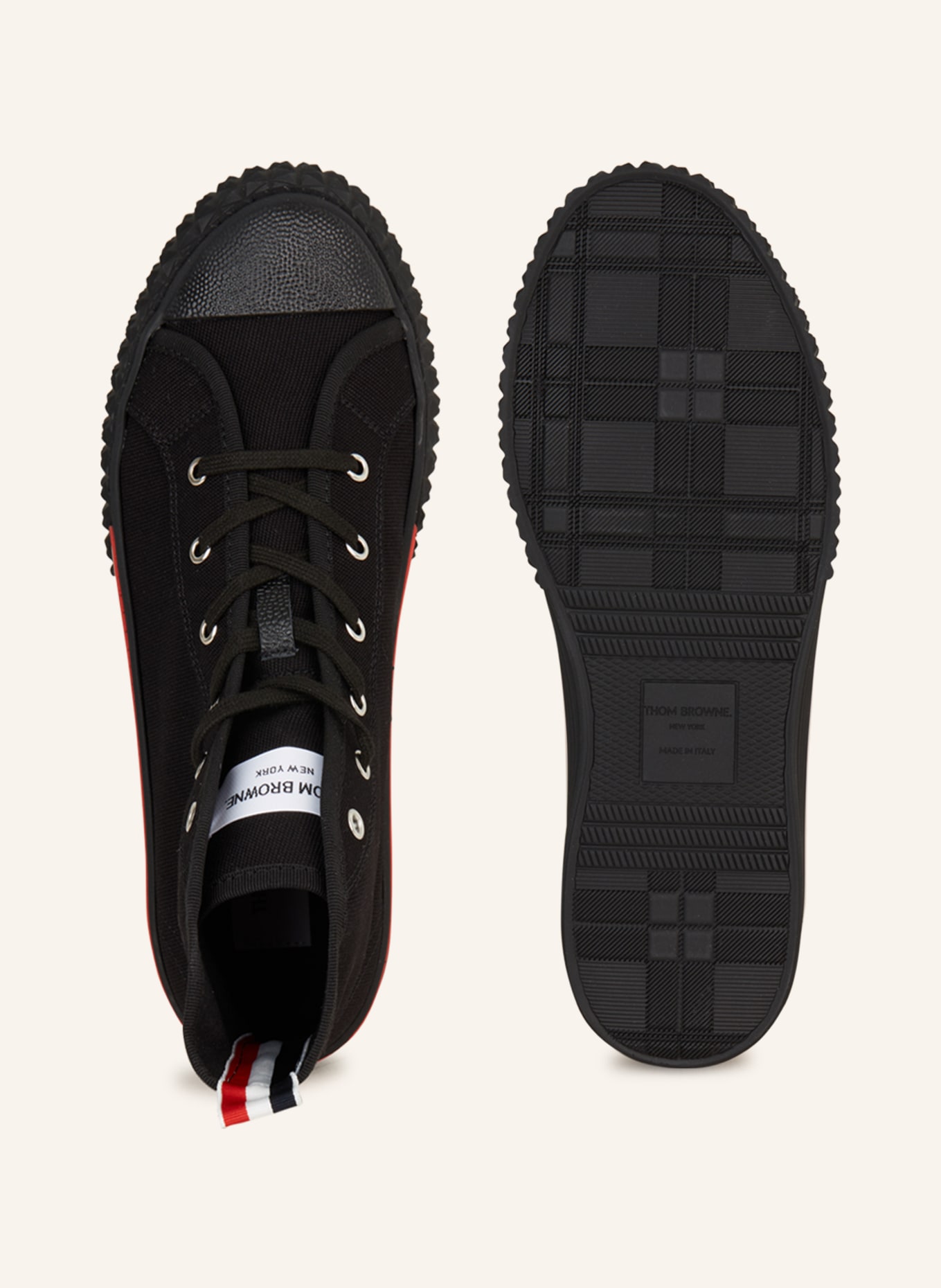 THOM BROWNE. High-top sneakers COLLEGIATE, Color: BLACK (Image 5)