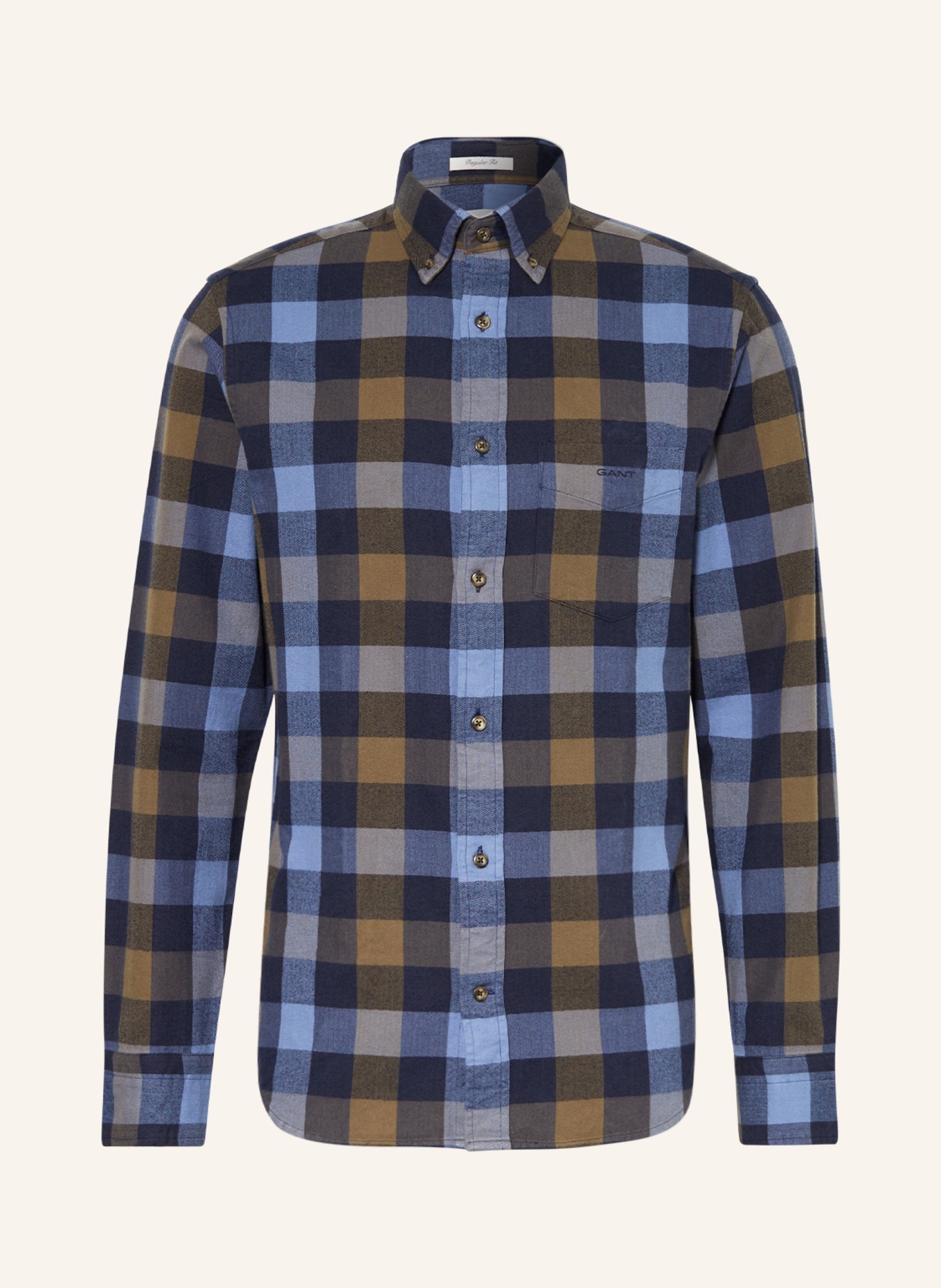 GANT Shirt regular fit, Color: DARK BLUE/ LIGHT BLUE/ BEIGE (Image 1)