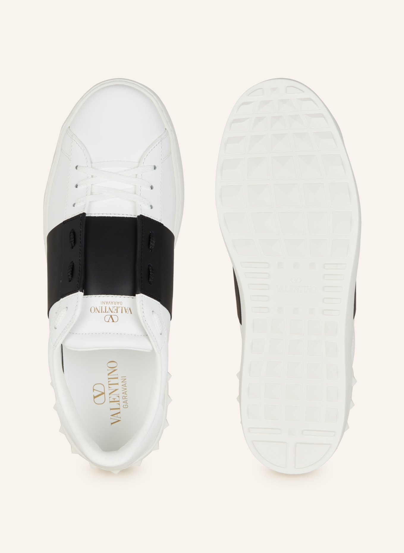 VALENTINO GARAVANI Sneakers OPEN, Color: WHITE/ BLACK (Image 5)