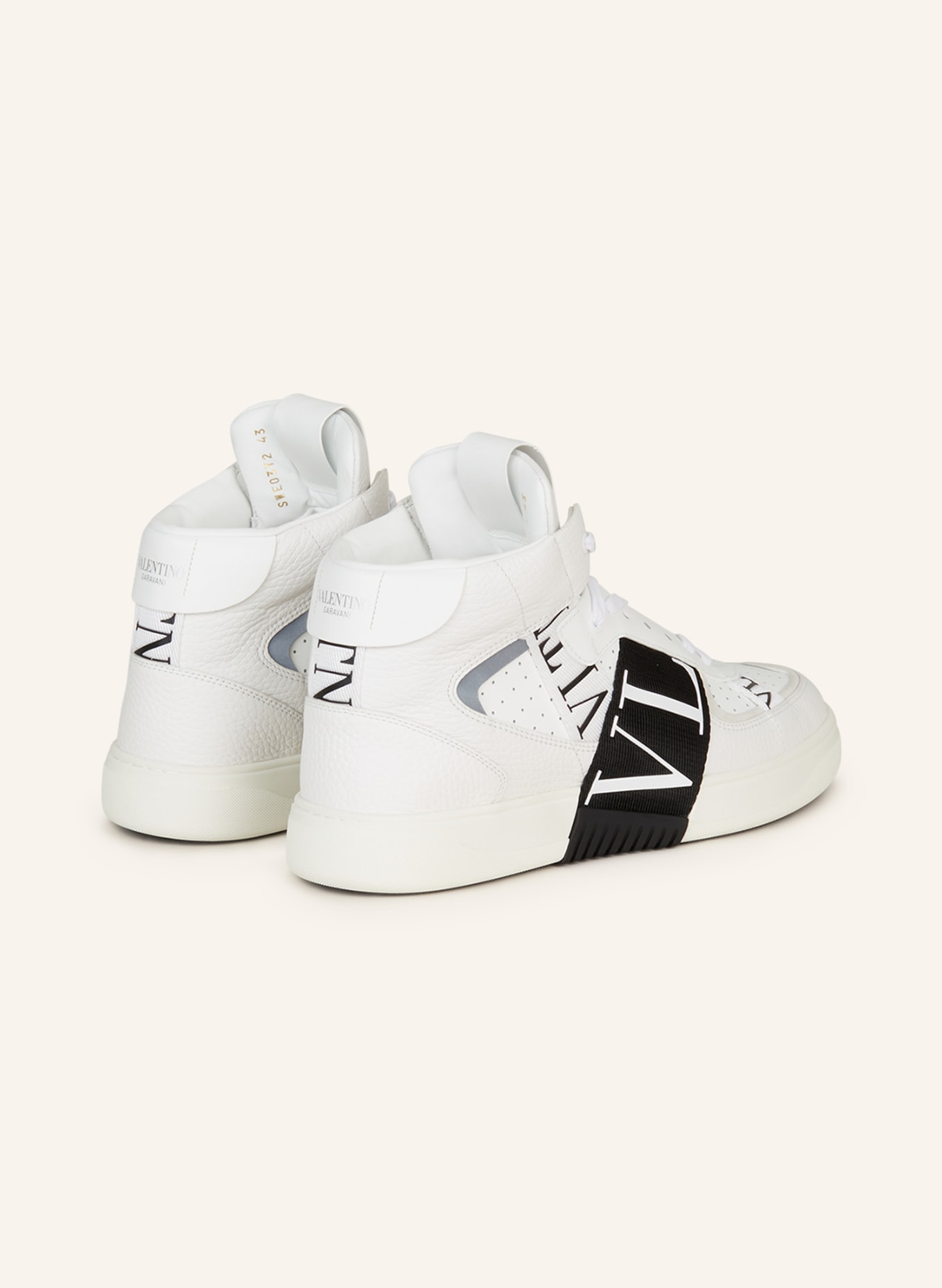 VALENTINO GARAVANI High-top sneakers VL7N, Color: WHITE/ BLACK (Image 2)