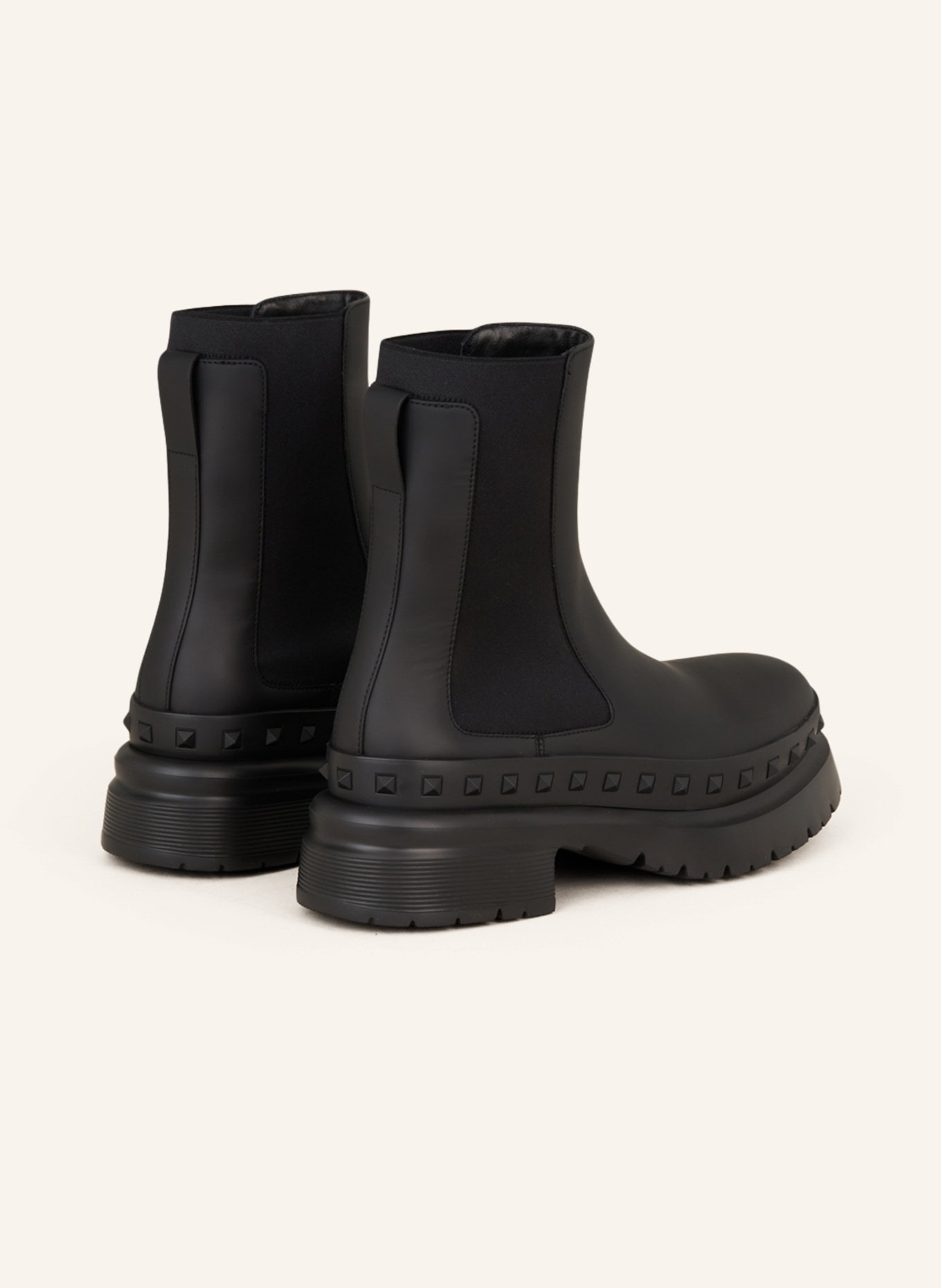 VALENTINO GARAVANI Chelsea boots M-WAY ROCKSTUD, Color: BLACK (Image 2)