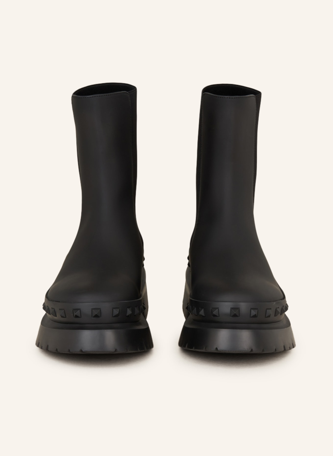 VALENTINO GARAVANI Chelsea boots M-WAY ROCKSTUD, Color: BLACK (Image 3)