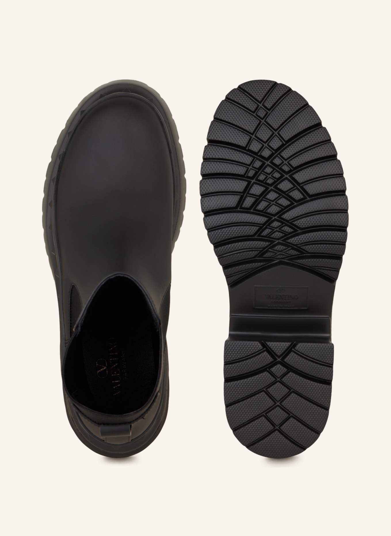 VALENTINO GARAVANI Chelsea boots M-WAY ROCKSTUD, Color: BLACK (Image 5)