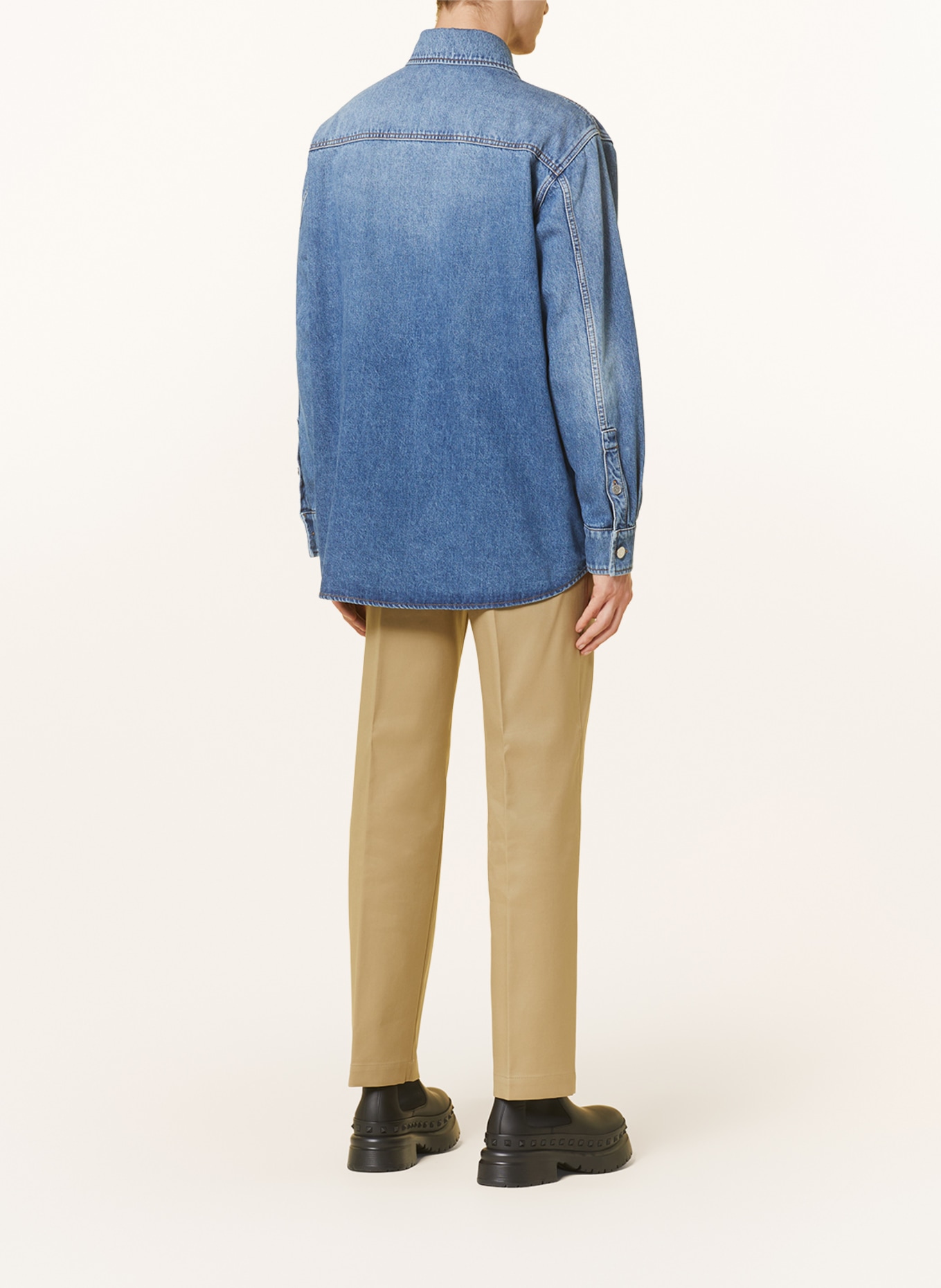 VALENTINO Denim shirt comfort fit, Color: 558 MEDIUM BLUE DENIM (Image 3)