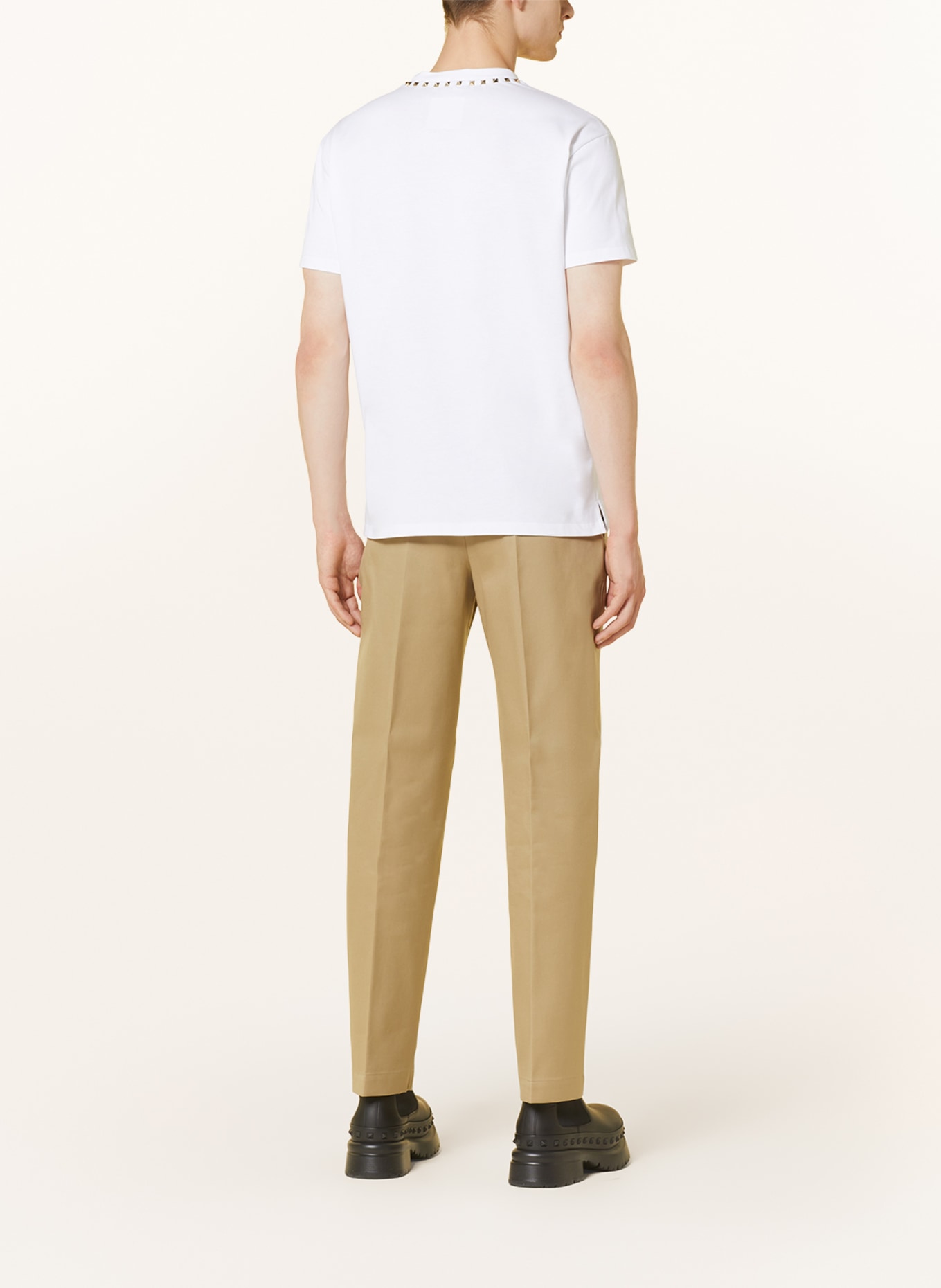 VALENTINO T-shirt with rivets, Color: WHITE (Image 3)