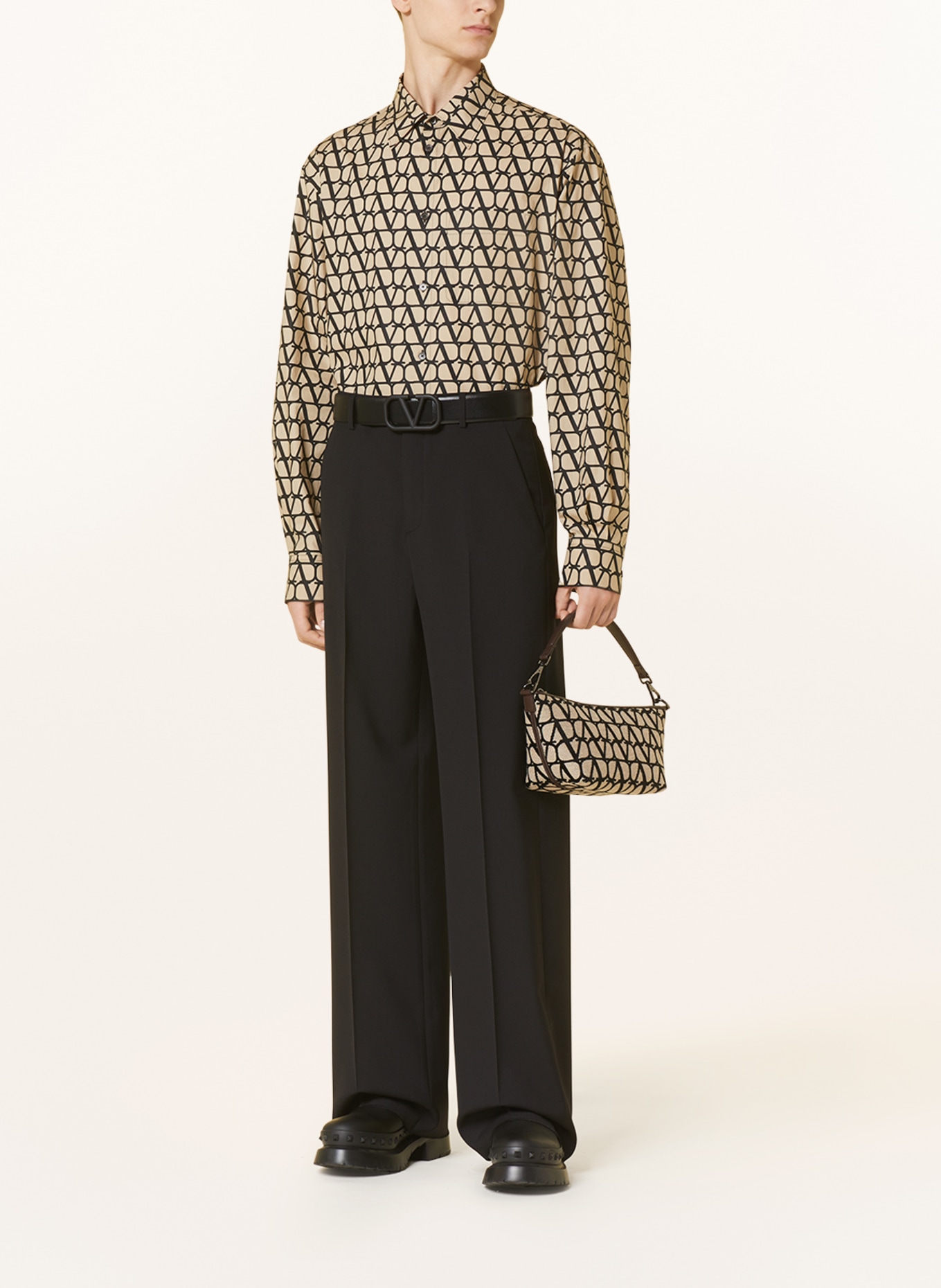 VALENTINO Trousers regular fit, Color: BLACK (Image 2)