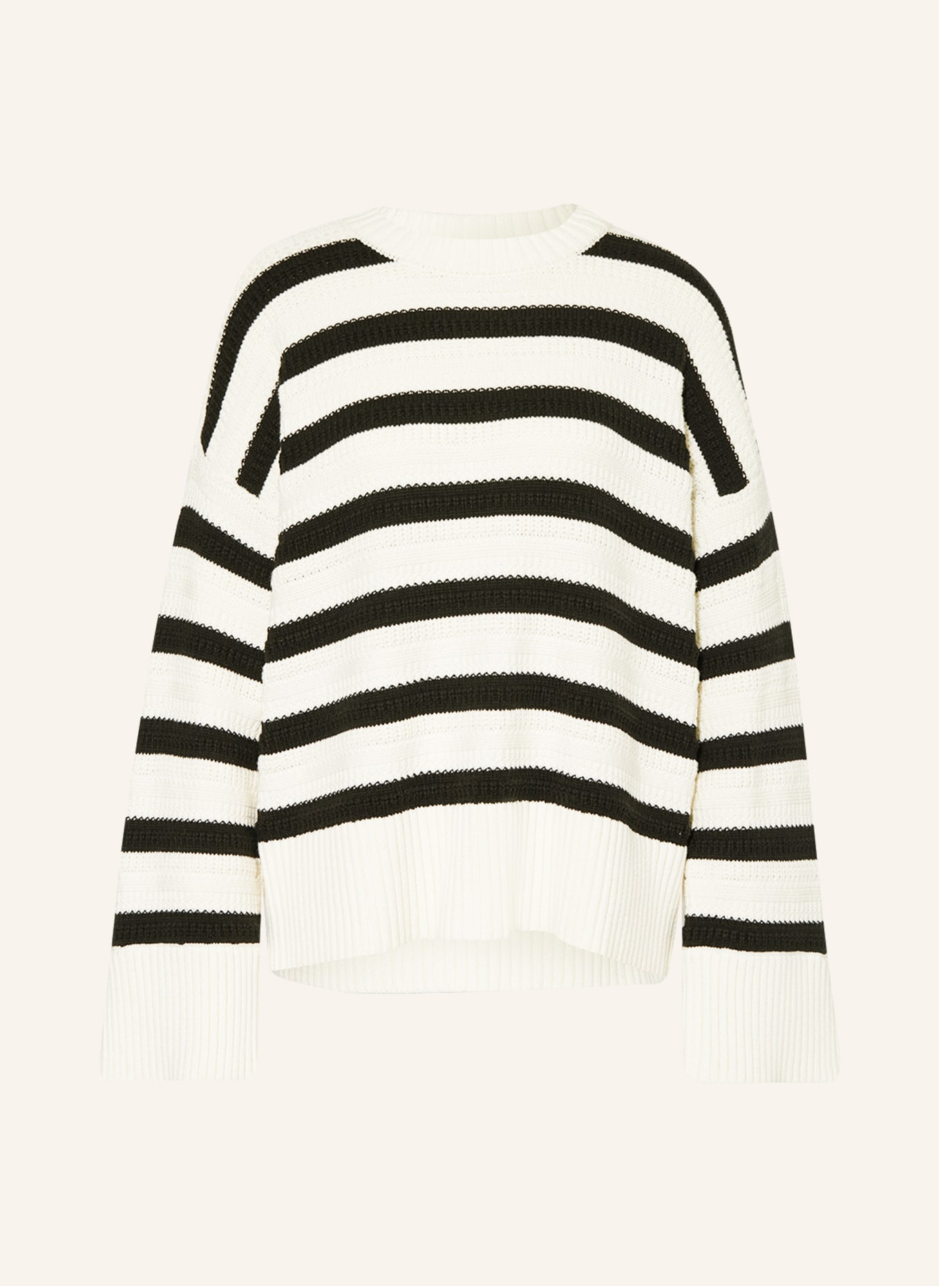 MSCH COPENHAGEN Sweater MSCHJILLINA, Color: CREAM/ BLACK (Image 1)