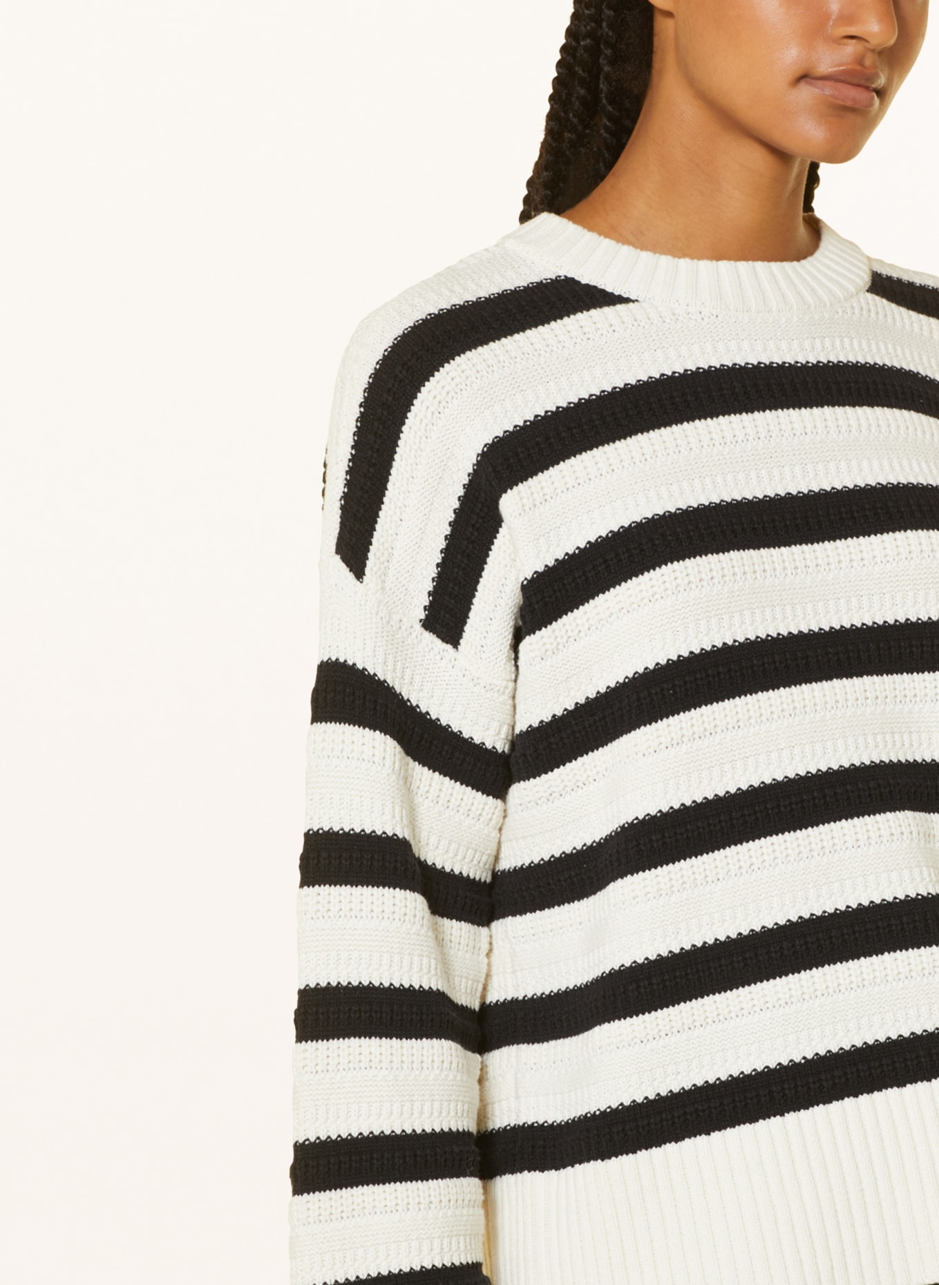 MSCH COPENHAGEN Sweater MSCHJILLINA, Color: CREAM/ BLACK (Image 4)