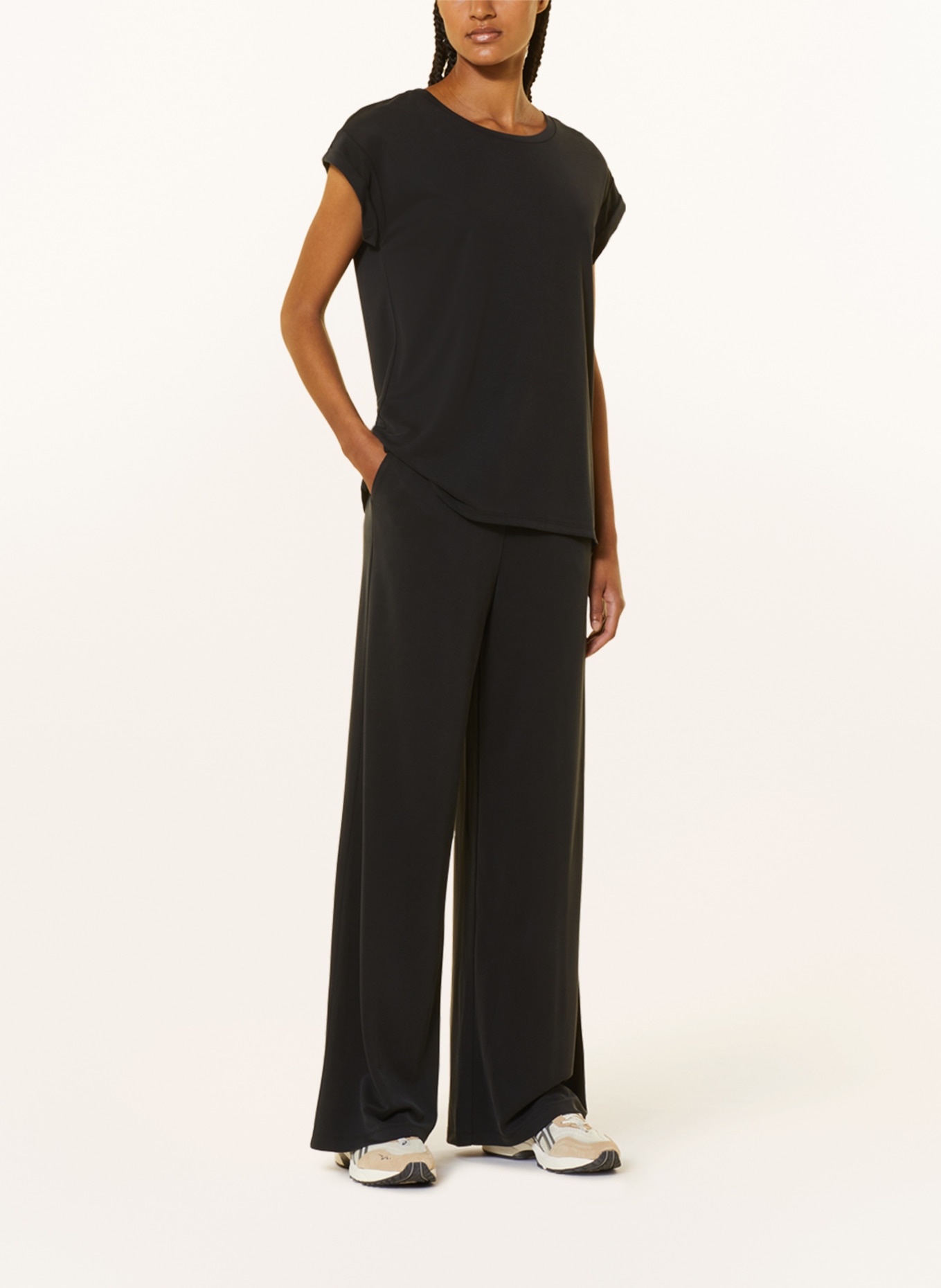 MSCH COPENHAGEN Wide leg trousers MSCHBIRDEA LYNETTE, Color: BLACK (Image 2)