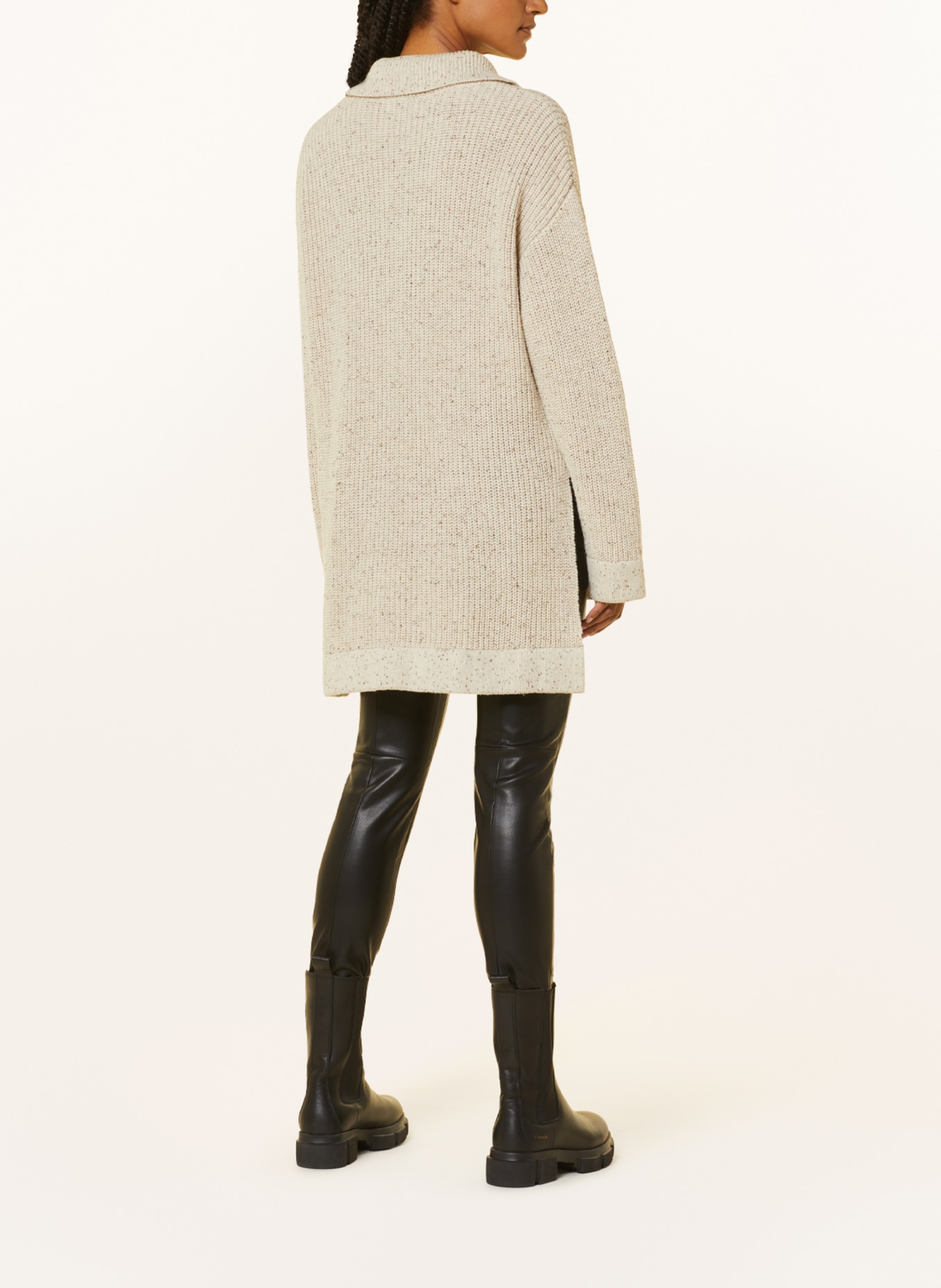 MSCH COPENHAGEN Half-zip sweater MSCHDEVION, Color: BEIGE (Image 3)