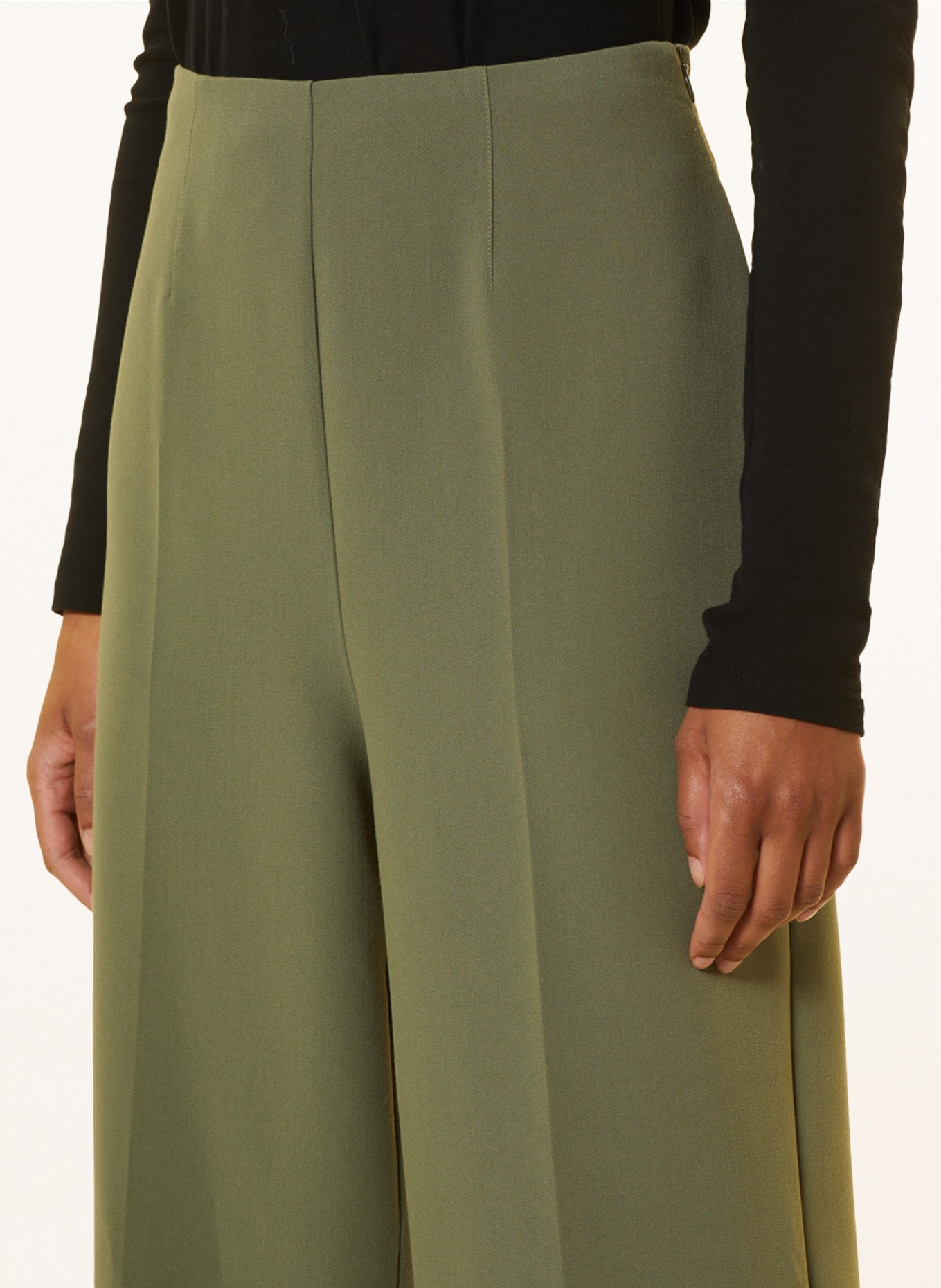 MSCH COPENHAGEN Wide leg trousers MSCHBARBINE, Color: OLIVE (Image 5)