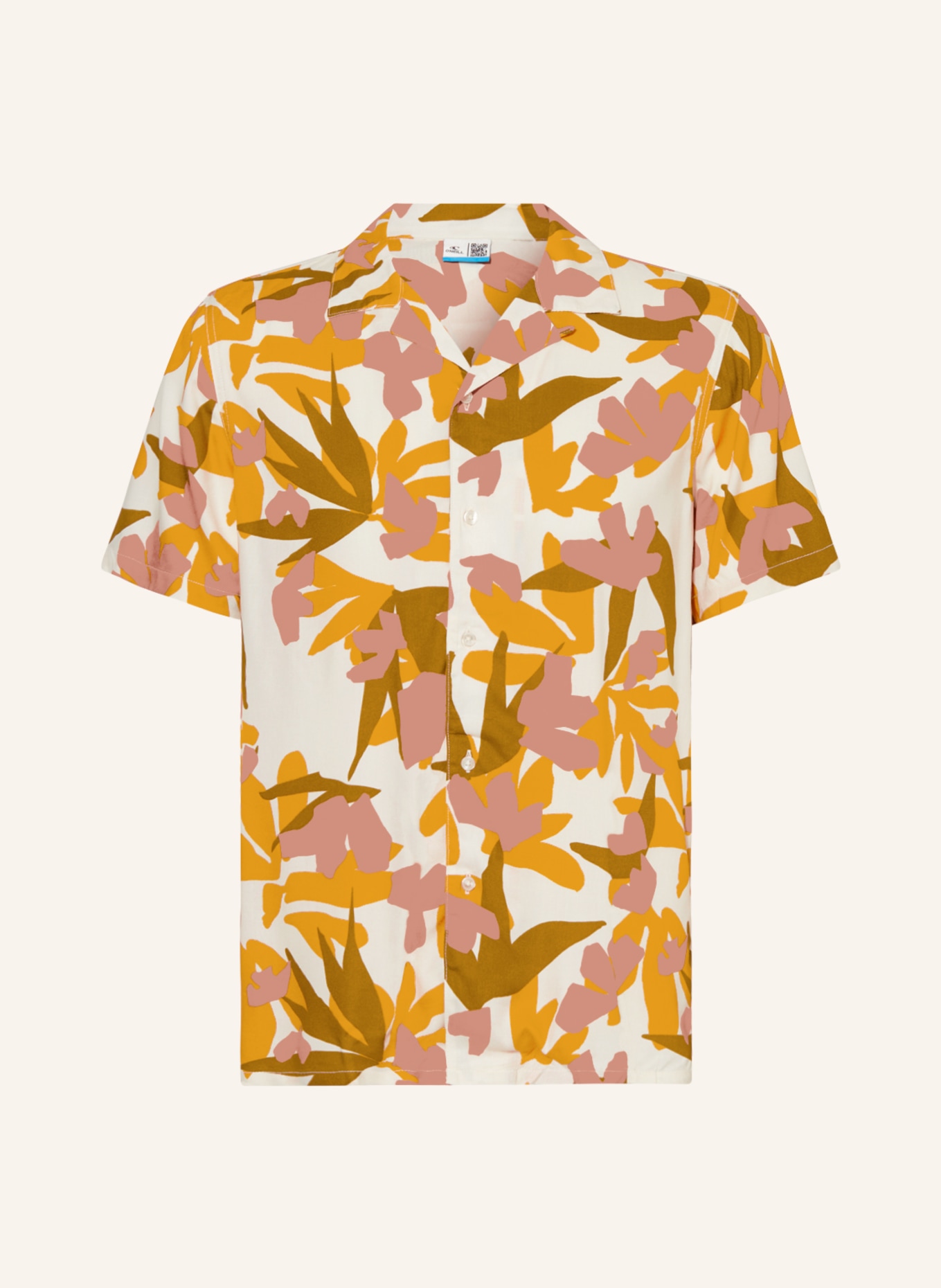 O'NEILL Resorthemd CAMORRO Regular Fit, Farbe: WEISS/ ORANGE/ ROSÉ (Bild 1)
