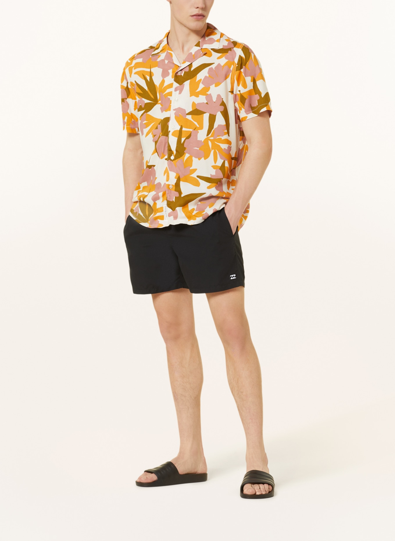 O'NEILL Koszula z klapami CAMORRO regular fit, Kolor: BIAŁY/ POMARAŃCZOWY/ BLADORÓŻOWY (Obrazek 2)