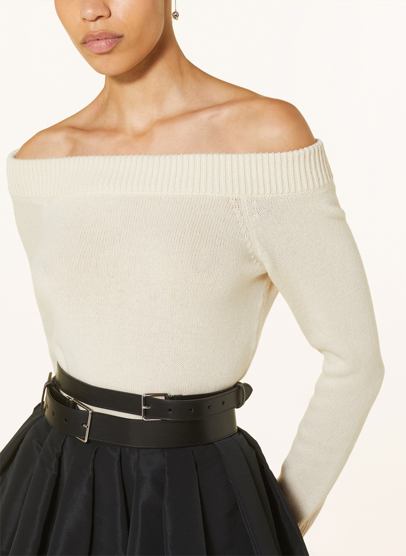 Alexander McQUEEN Sweater with cashmere, Color: ECRU (Image 4)