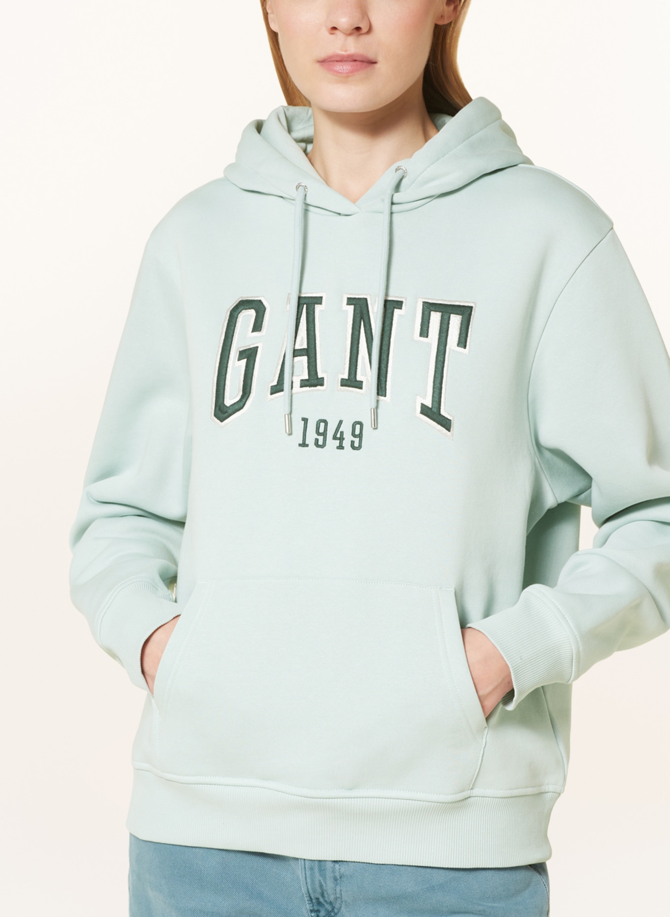 GANT Hoodie, Color: TURQUOISE (Image 4)