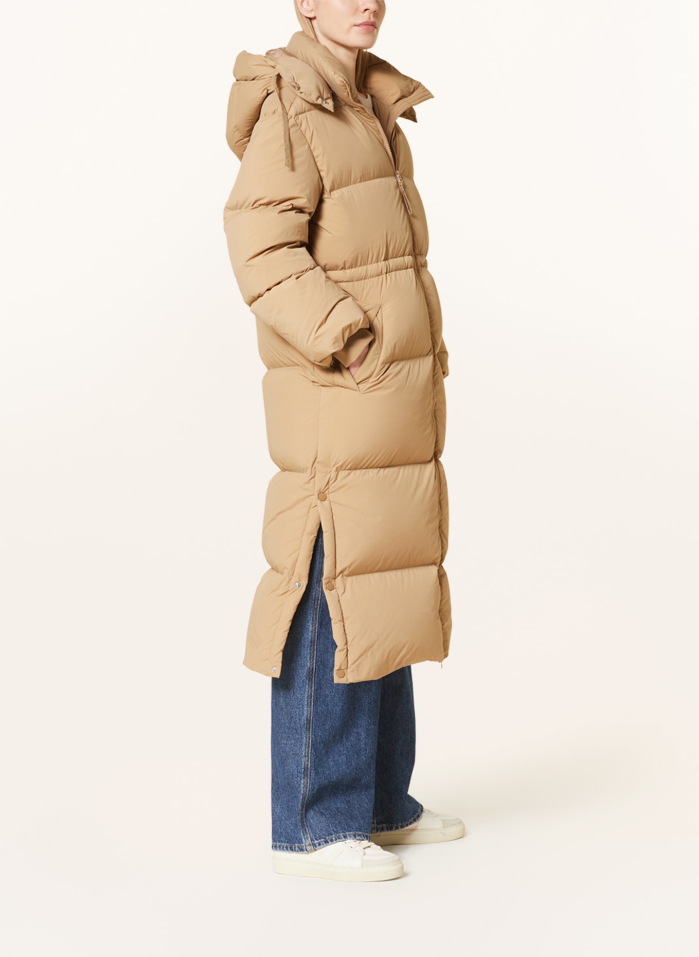 GANT Down jacket with removable hood, Color: LIGHT BROWN (Image 4)