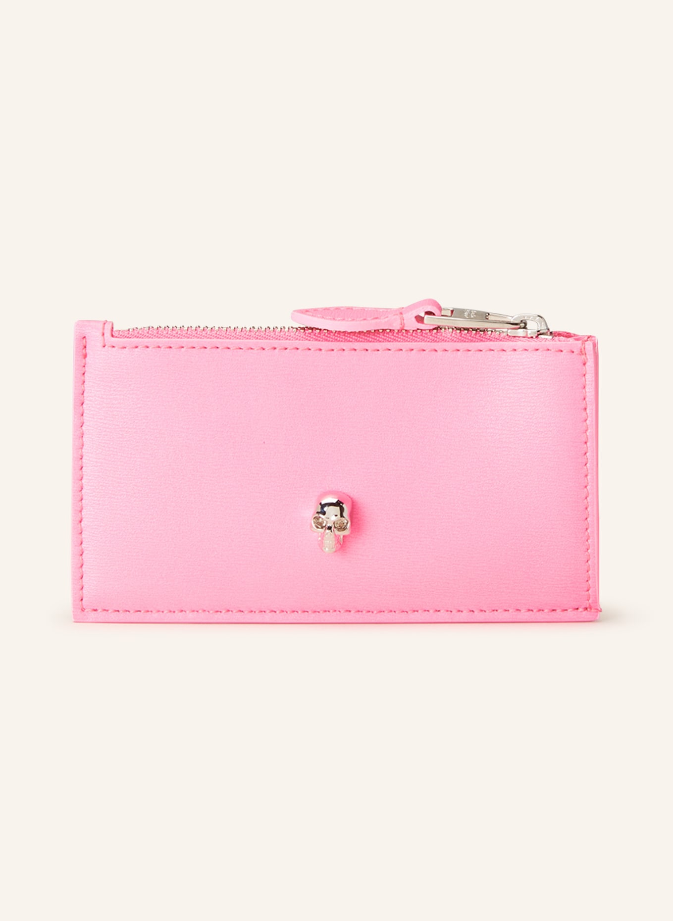 Alexander McQUEEN Card case with coin compartment, Color: PINK (Image 1)