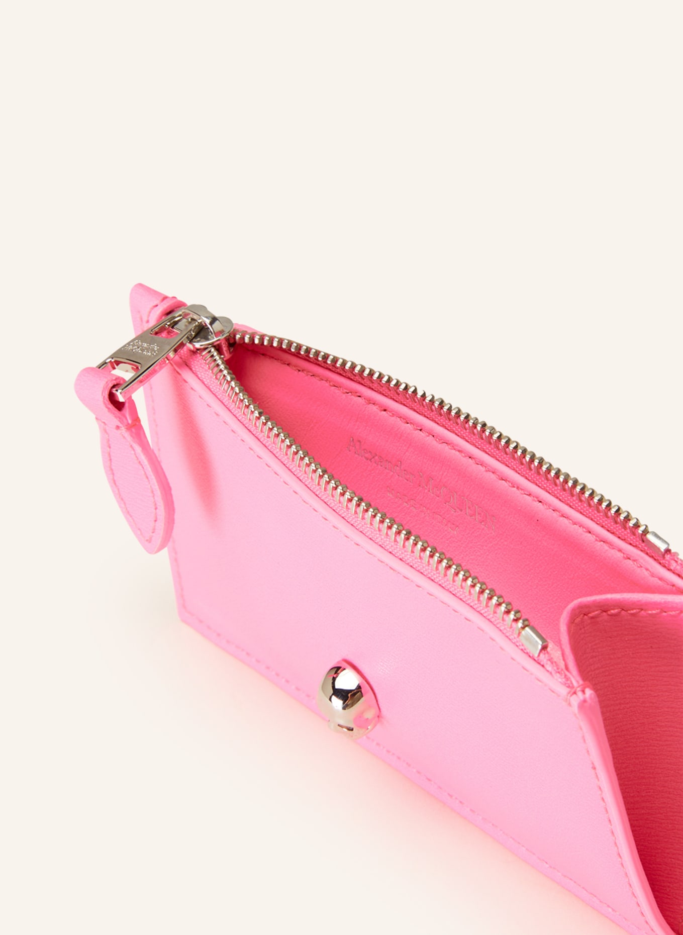 Alexander McQUEEN Card case with coin compartment, Color: PINK (Image 3)