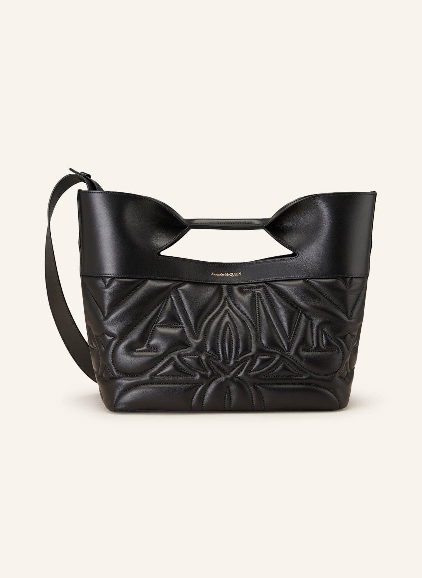 Alexander McQUEEN Handbag THE BOW SMALL, Color: BLACK (Image 1)