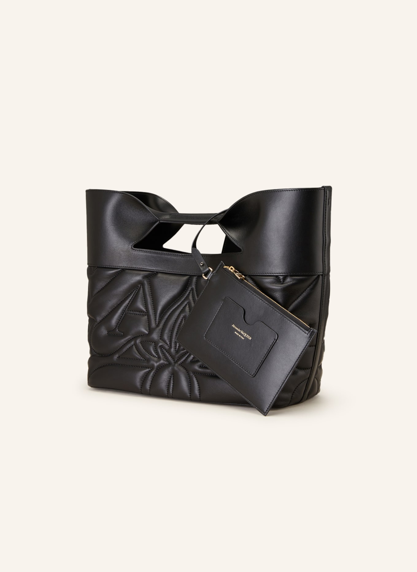 Alexander McQUEEN Handbag THE BOW SMALL, Color: BLACK (Image 2)