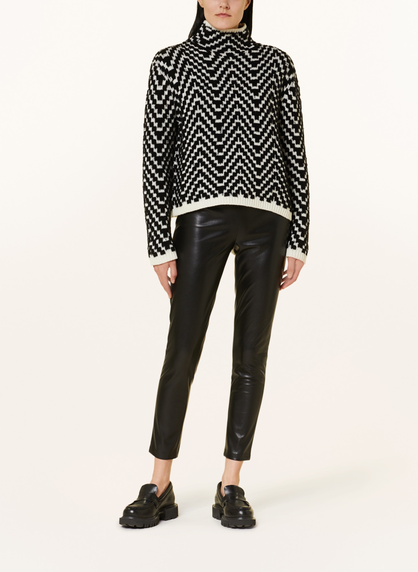 MRS & HUGS Sweater, Color: BLACK/ WHITE (Image 2)