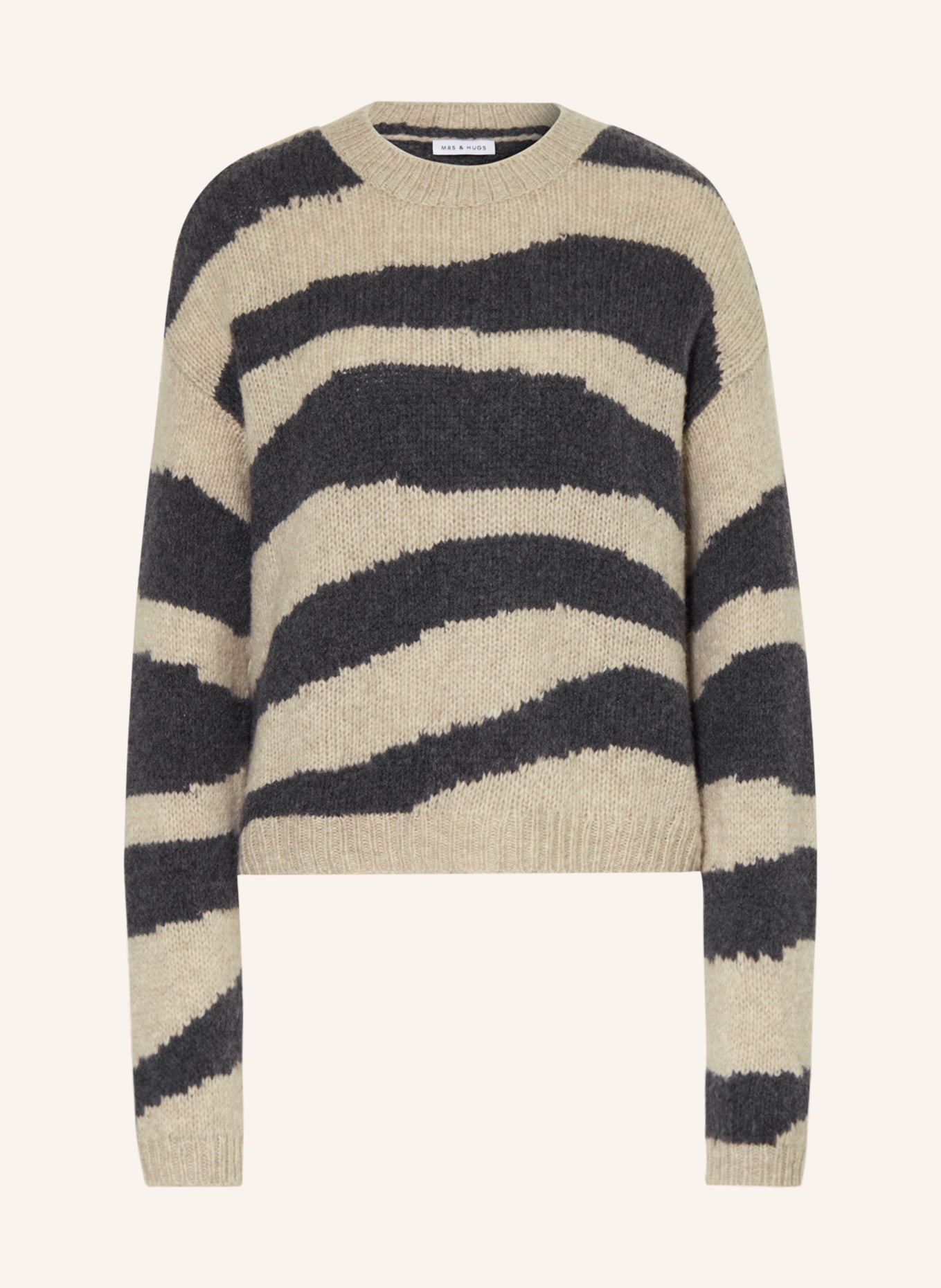MRS & HUGS Sweater, Color: LIGHT GRAY/ DARK GRAY (Image 1)