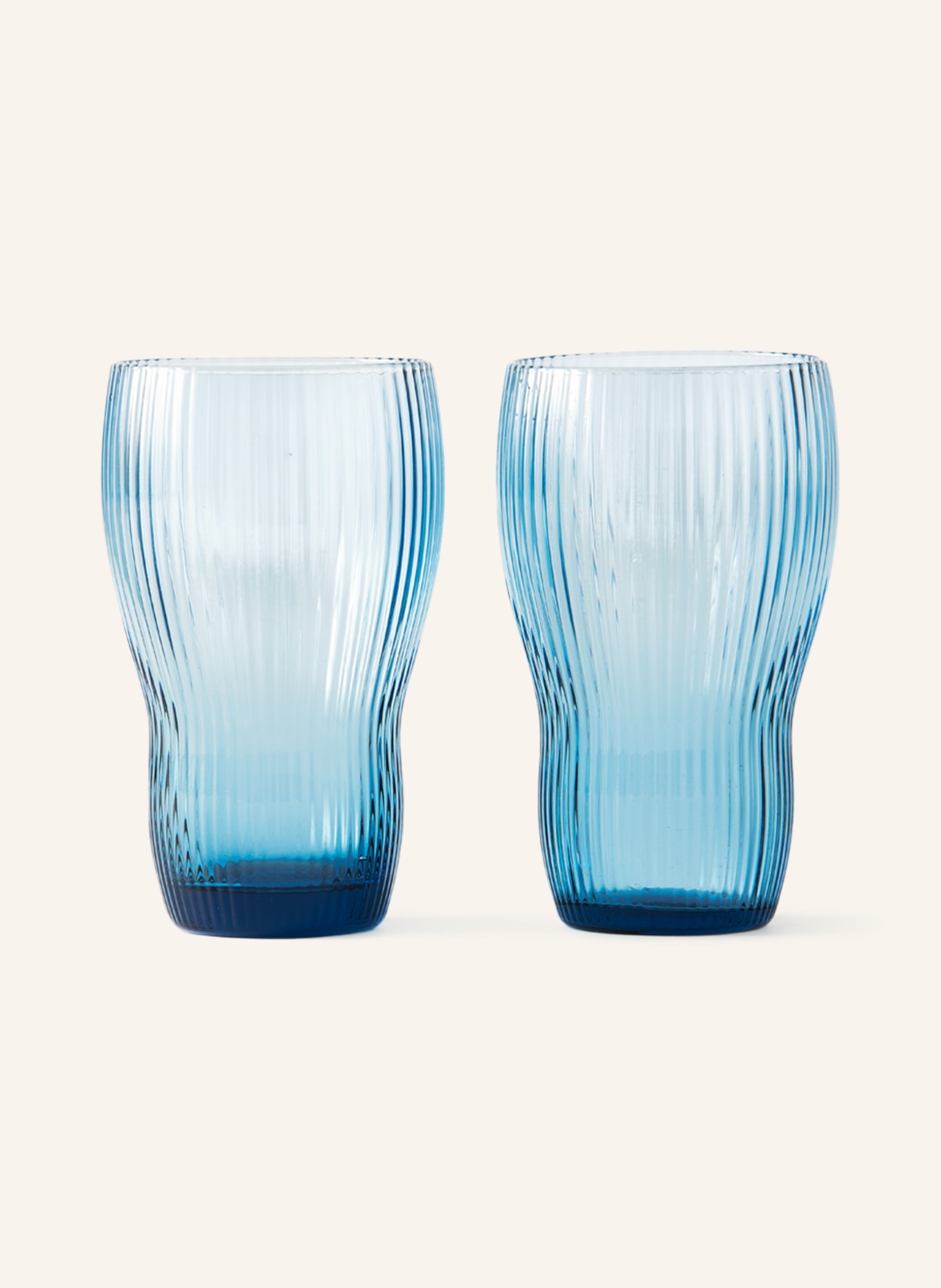 POLSPOTTEN Set of 2 cocktail glasses PUM, Color: LIGHT BLUE (Image 1)