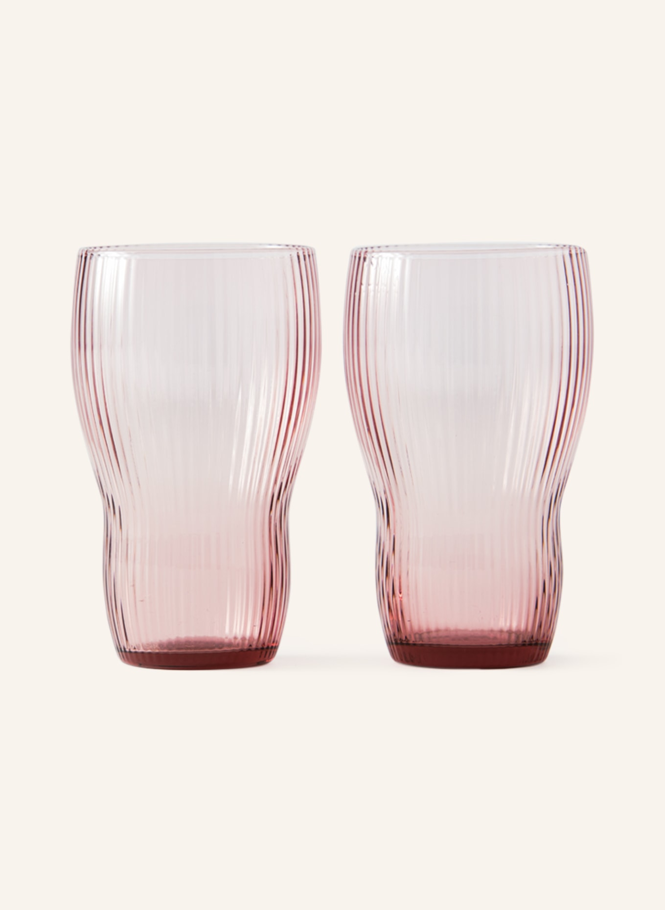 POLSPOTTEN Set of 2 cocktail glasses PUM, Color: LIGHT PINK (Image 1)