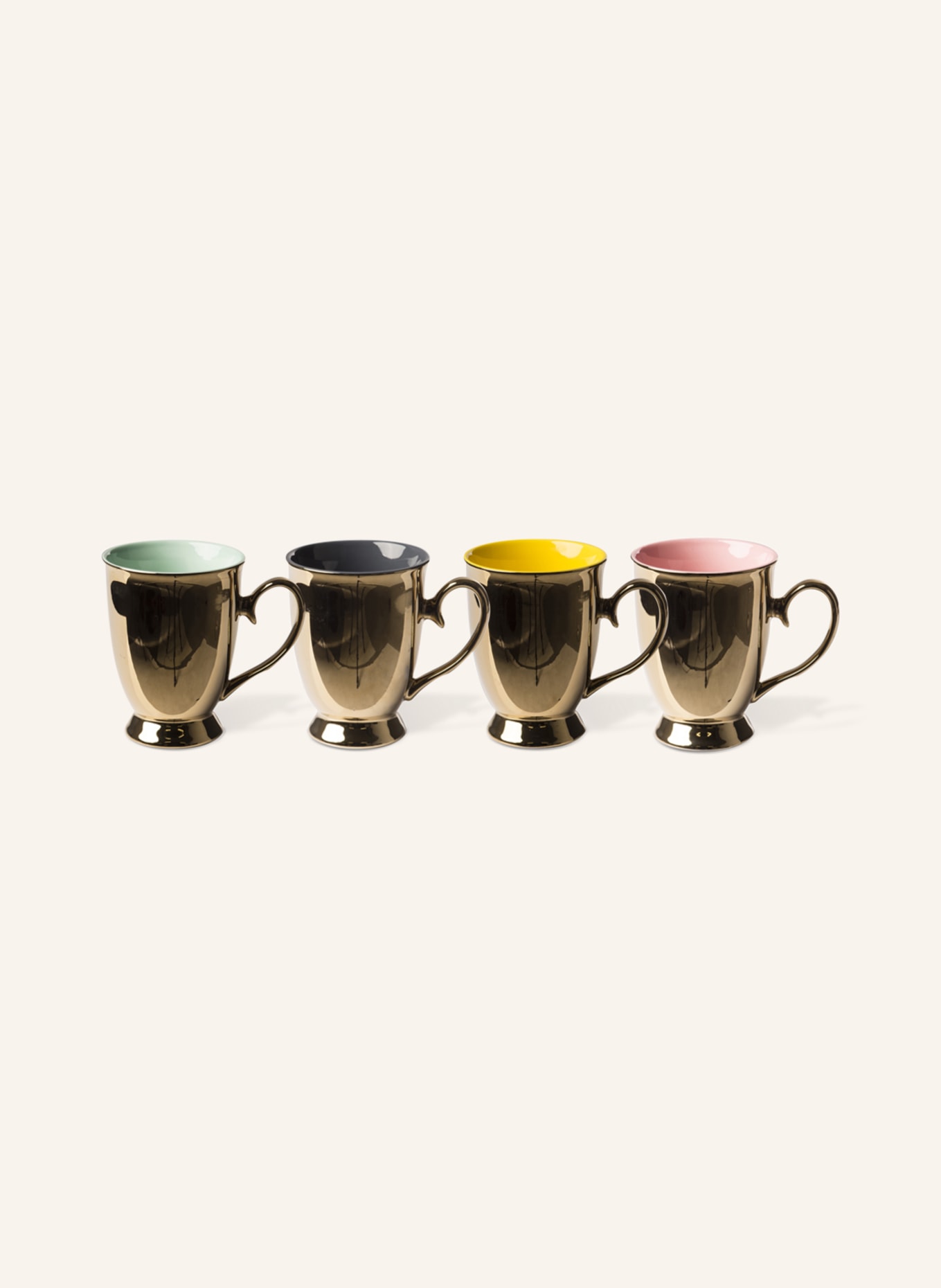 POLSPOTTEN Set of 4 mugs LEGACY, Color: GOLD (Image 1)