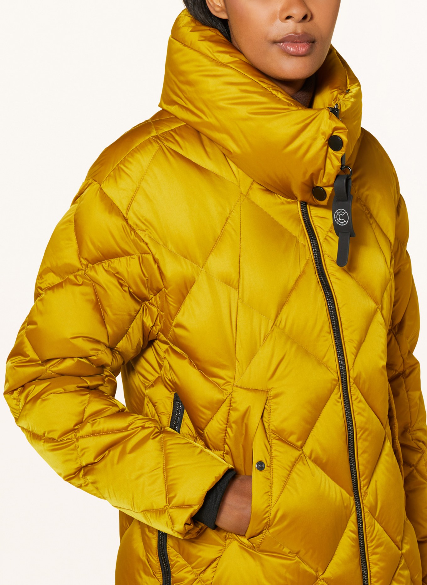 CREENSTONE Quilted jacket, Color: DARK YELLOW (Image 4)