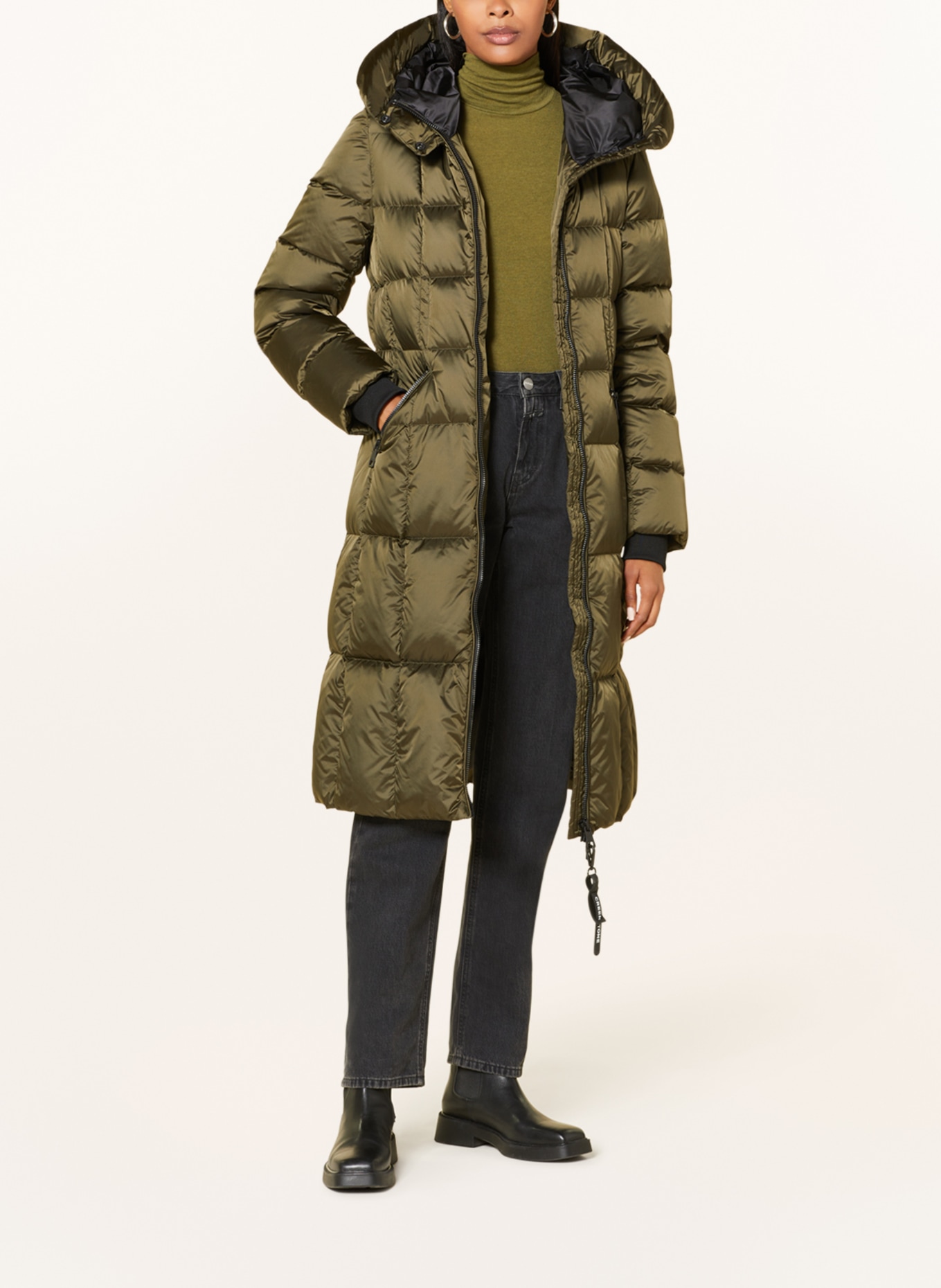 CREENSTONE Quilted coat, Color: OLIVE (Image 2)