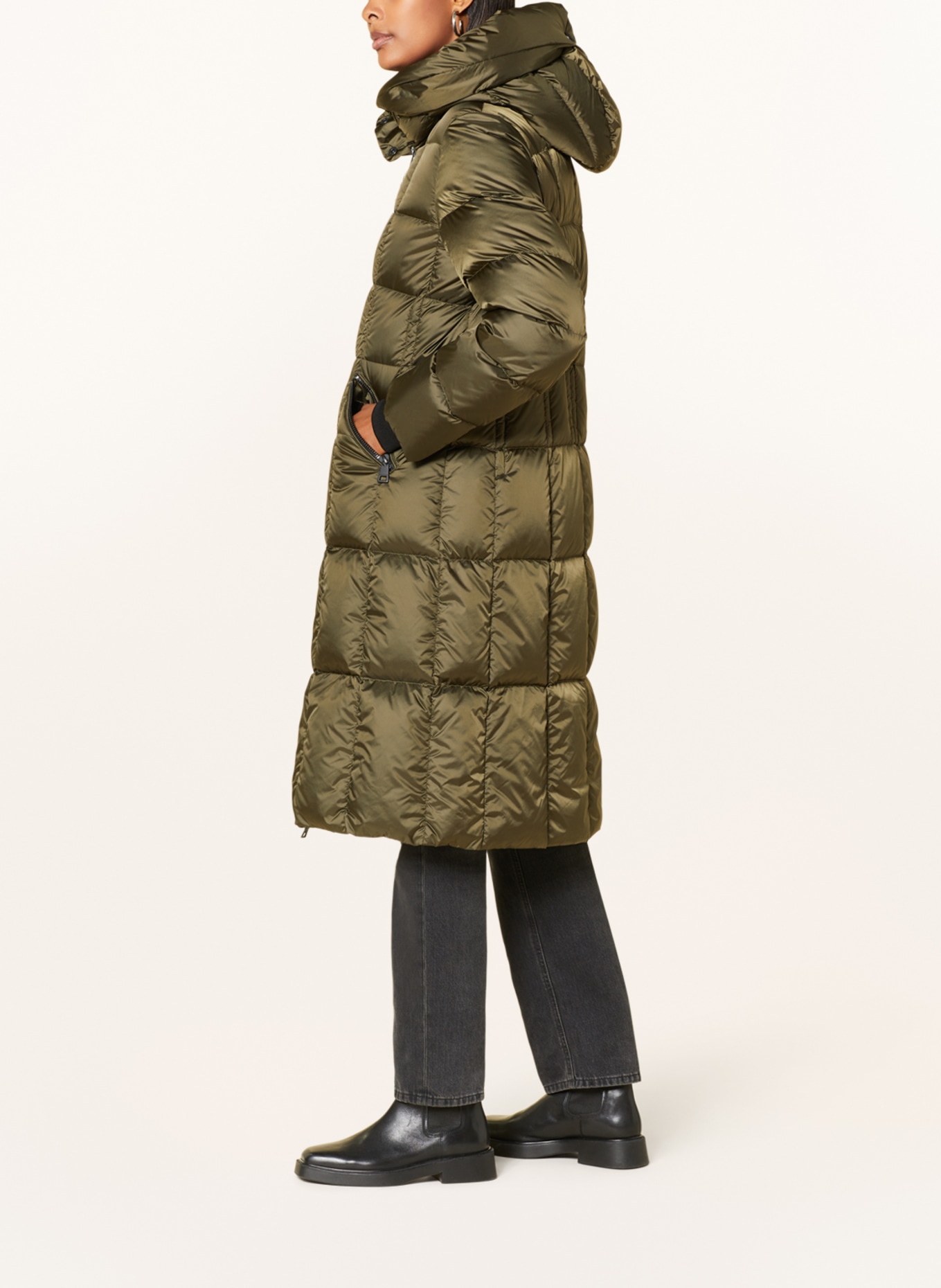 CREENSTONE Prošívaný kabát, Barva: OLIVOVÁ (Obrázek 4)