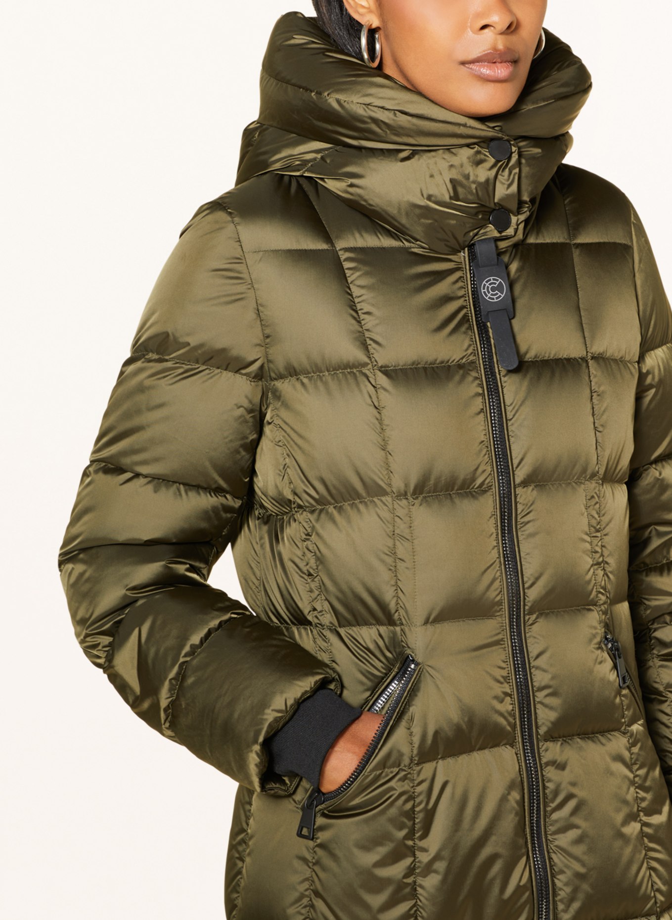 CREENSTONE Quilted coat, Color: OLIVE (Image 5)