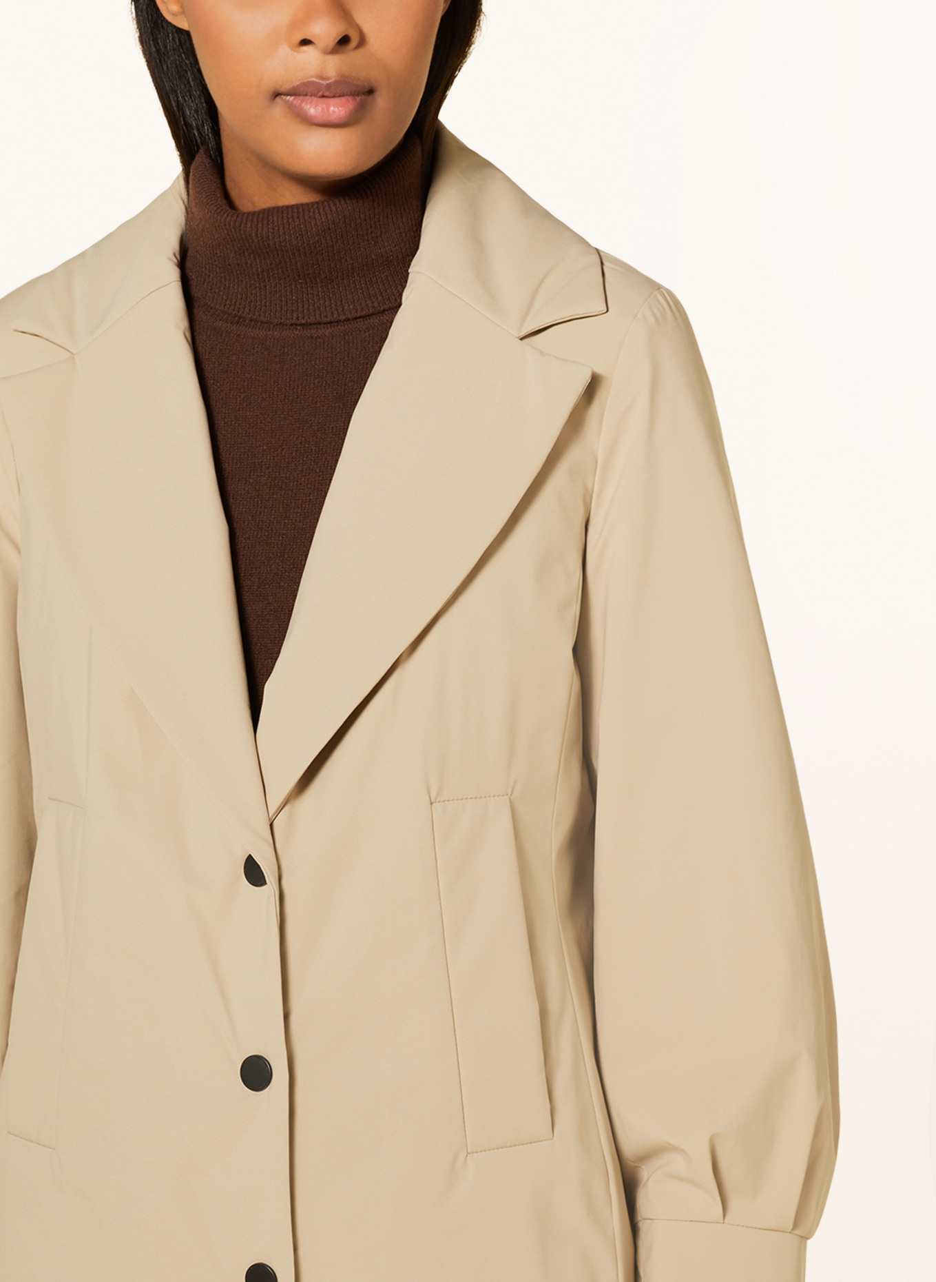 CREENSTONE Mantel mit herausnehmbarer Blende, Farbe: BEIGE/ DUNKELGRAU (Bild 6)
