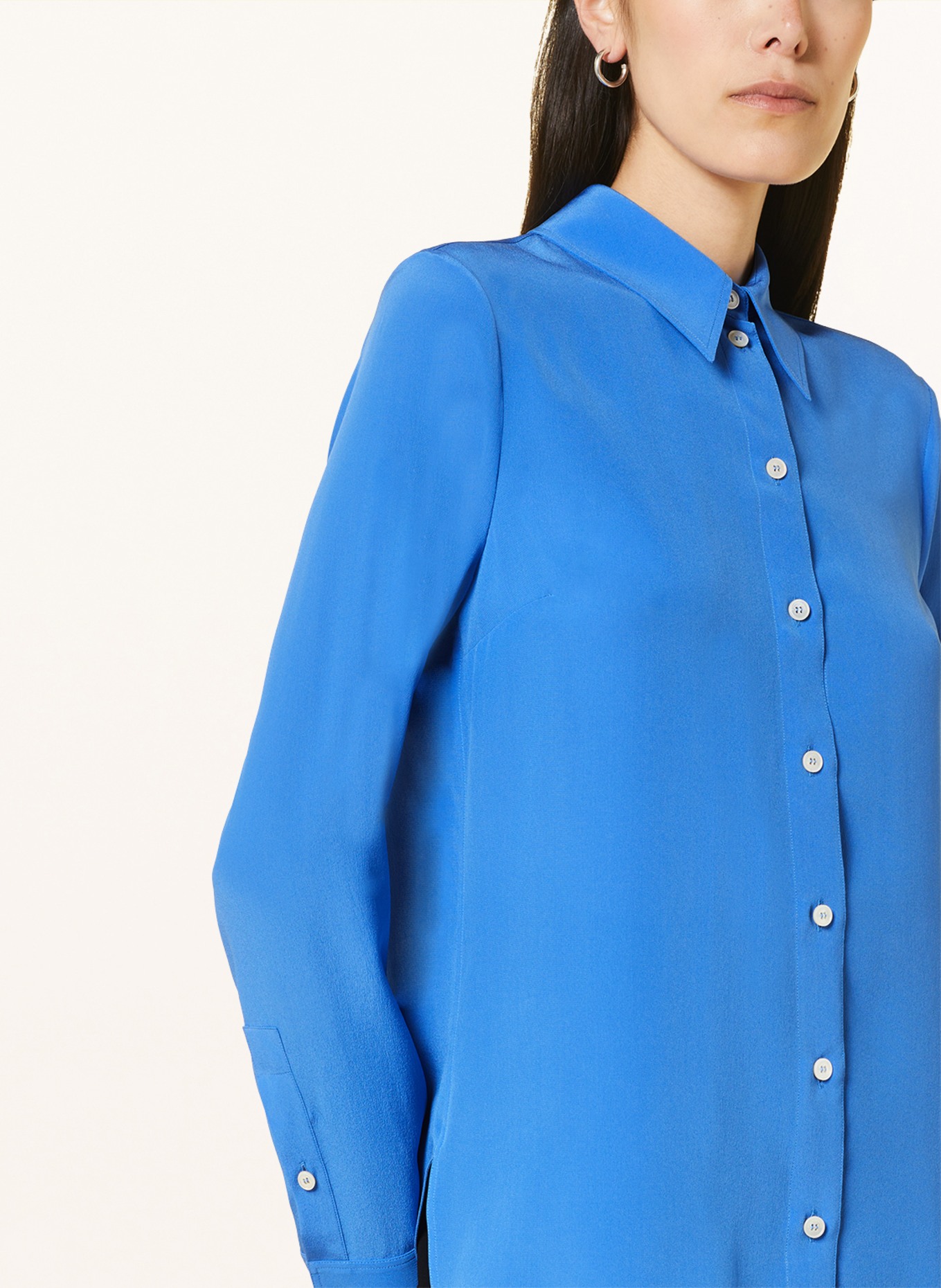 STELLA McCARTNEY Shirt blouse in silk, Color: BLUE (Image 4)