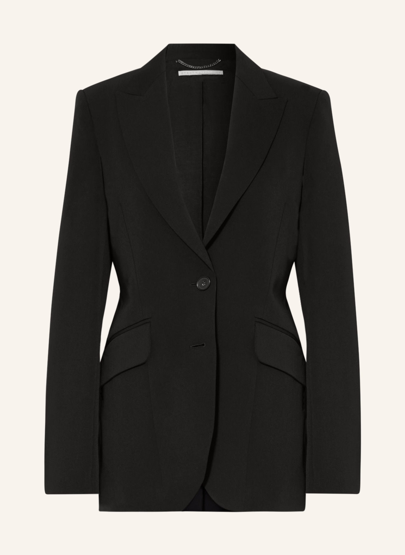 STELLA McCARTNEY Long blazer, Color: BLACK (Image 1)