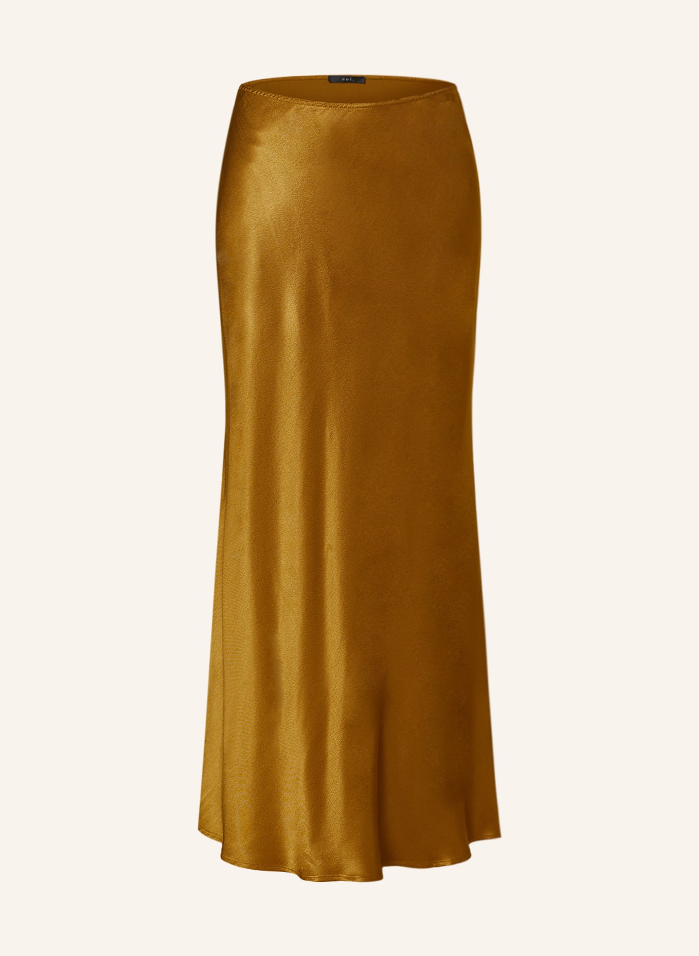 oui Satin skirt, Color: CAMEL (Image 1)