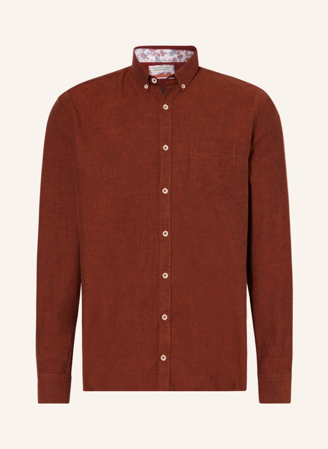 COLOURS & SONS Shirt modern fit, Color: DARK ORANGE (Image 1)