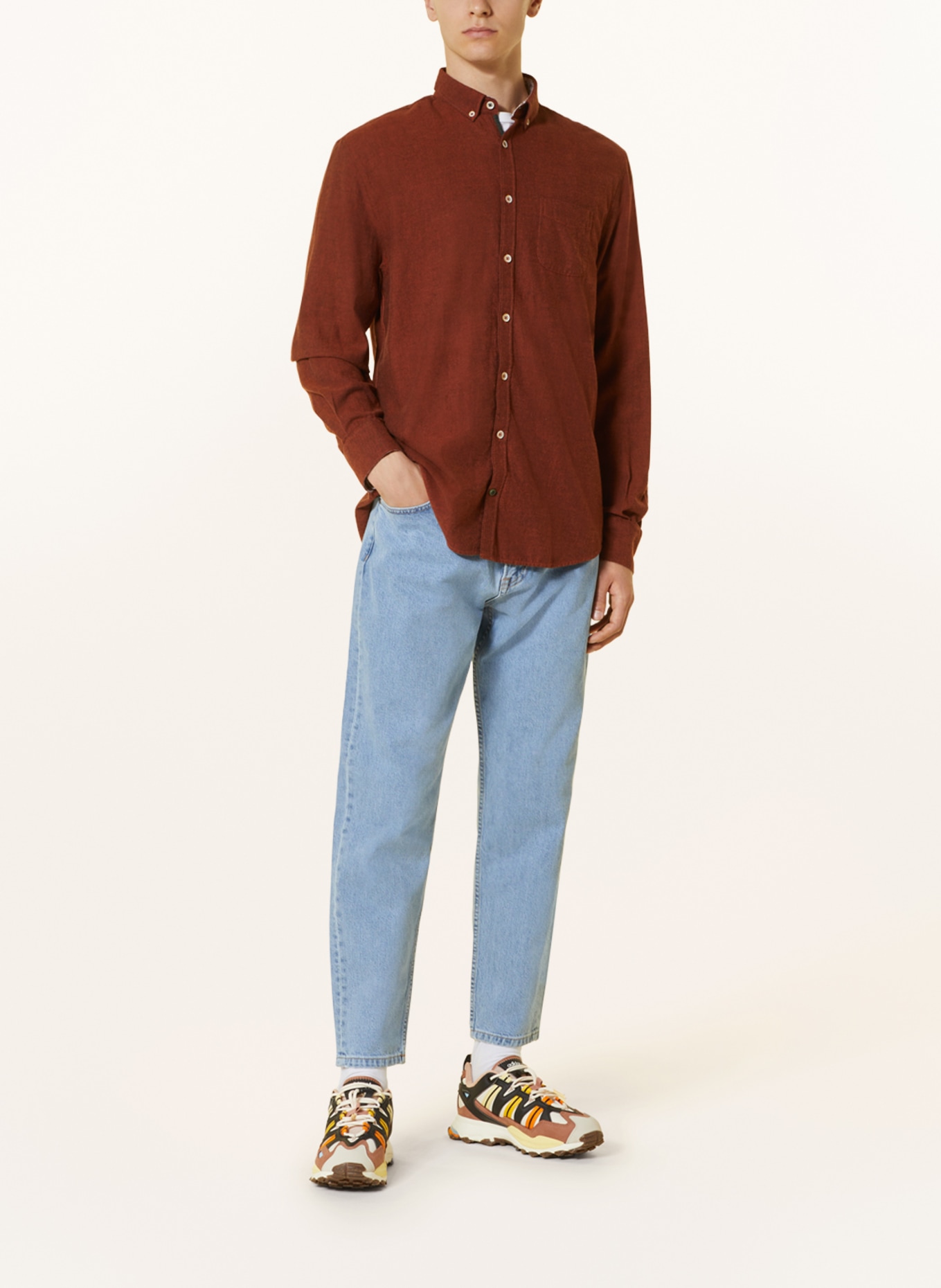 COLOURS & SONS Hemd Modern Fit, Farbe: DUNKELORANGE (Bild 2)