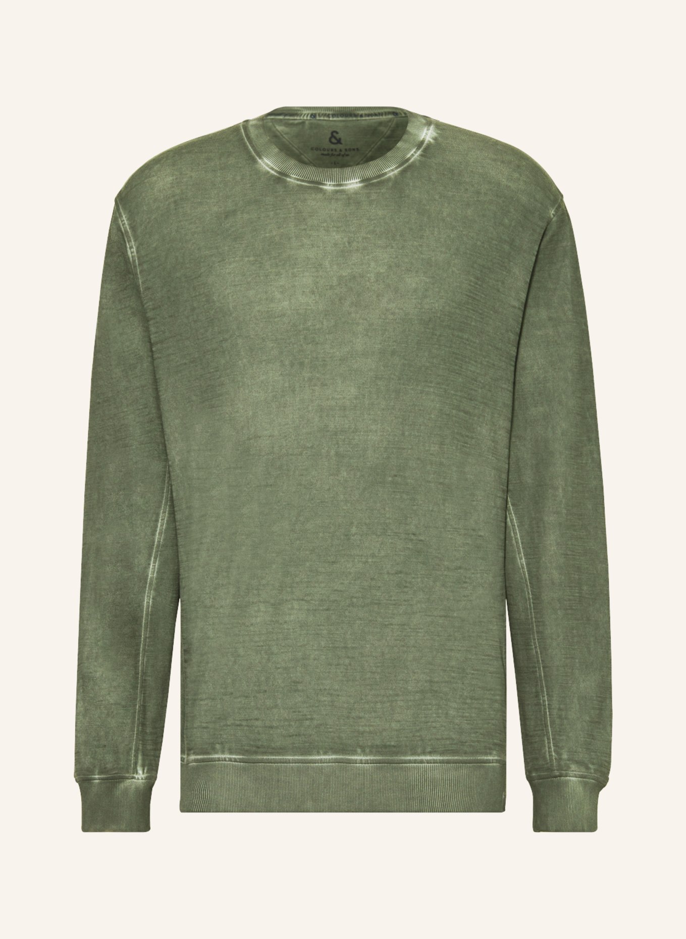 COLOURS & SONS Long sleeve shirt, Color: GREEN (Image 1)