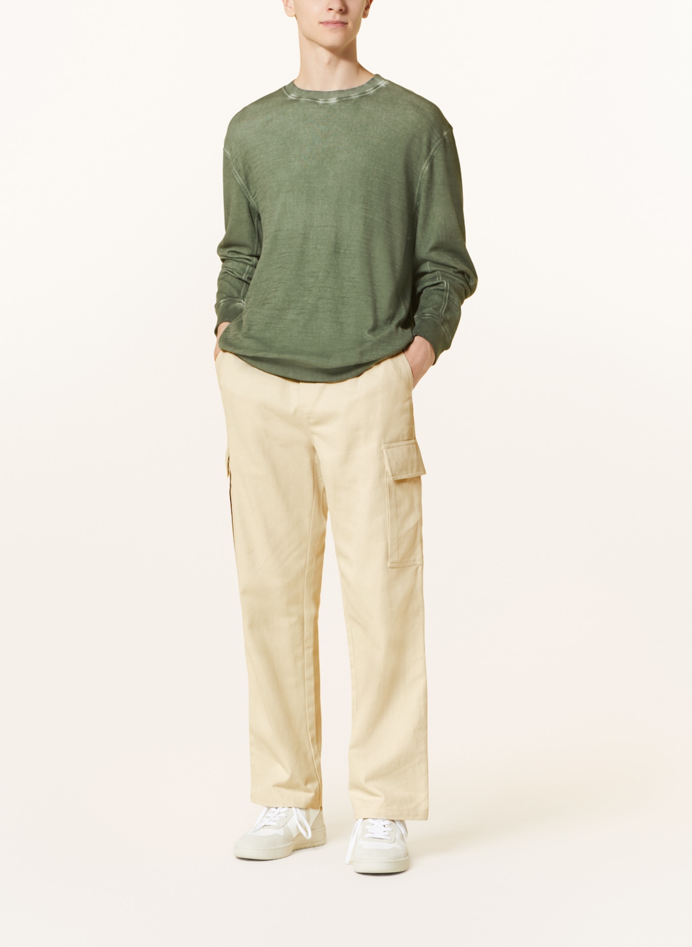 COLOURS & SONS Long sleeve shirt, Color: GREEN (Image 2)