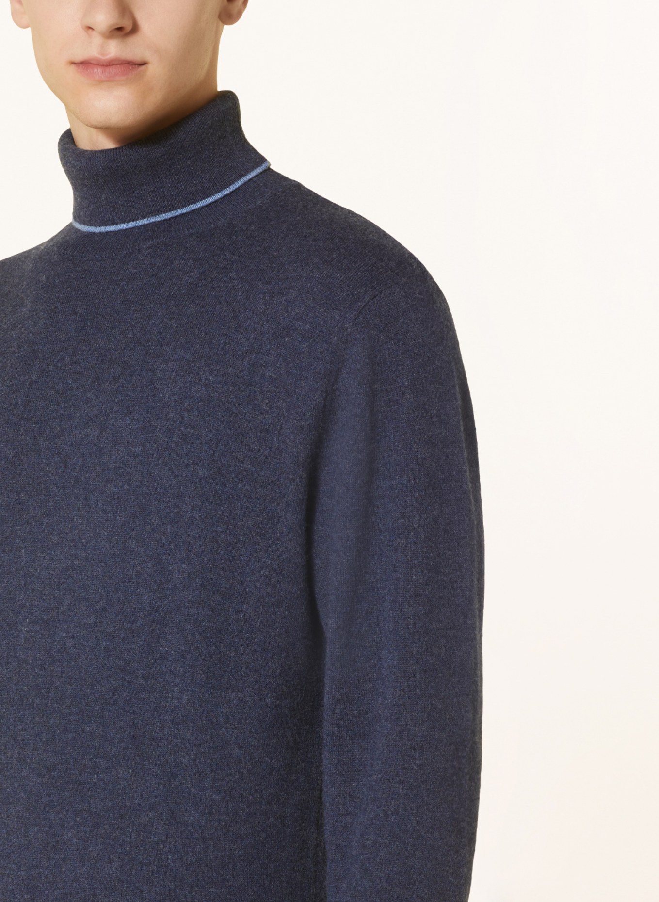 COLOURS & SONS Turtleneck sweater, Color: DARK BLUE (Image 4)