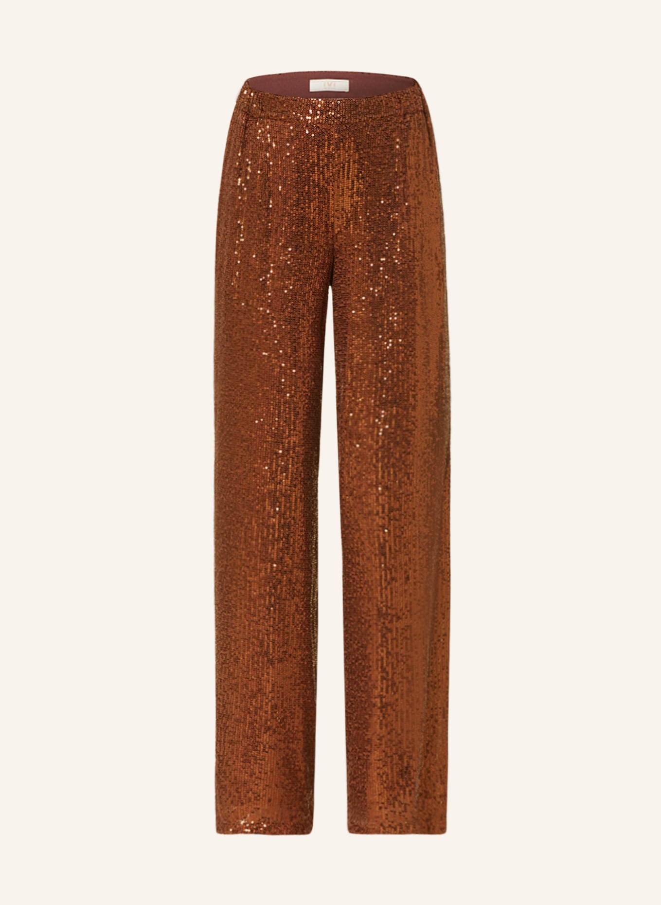 IVI collection Trousers with sequins, Color: COGNAC (Image 1)