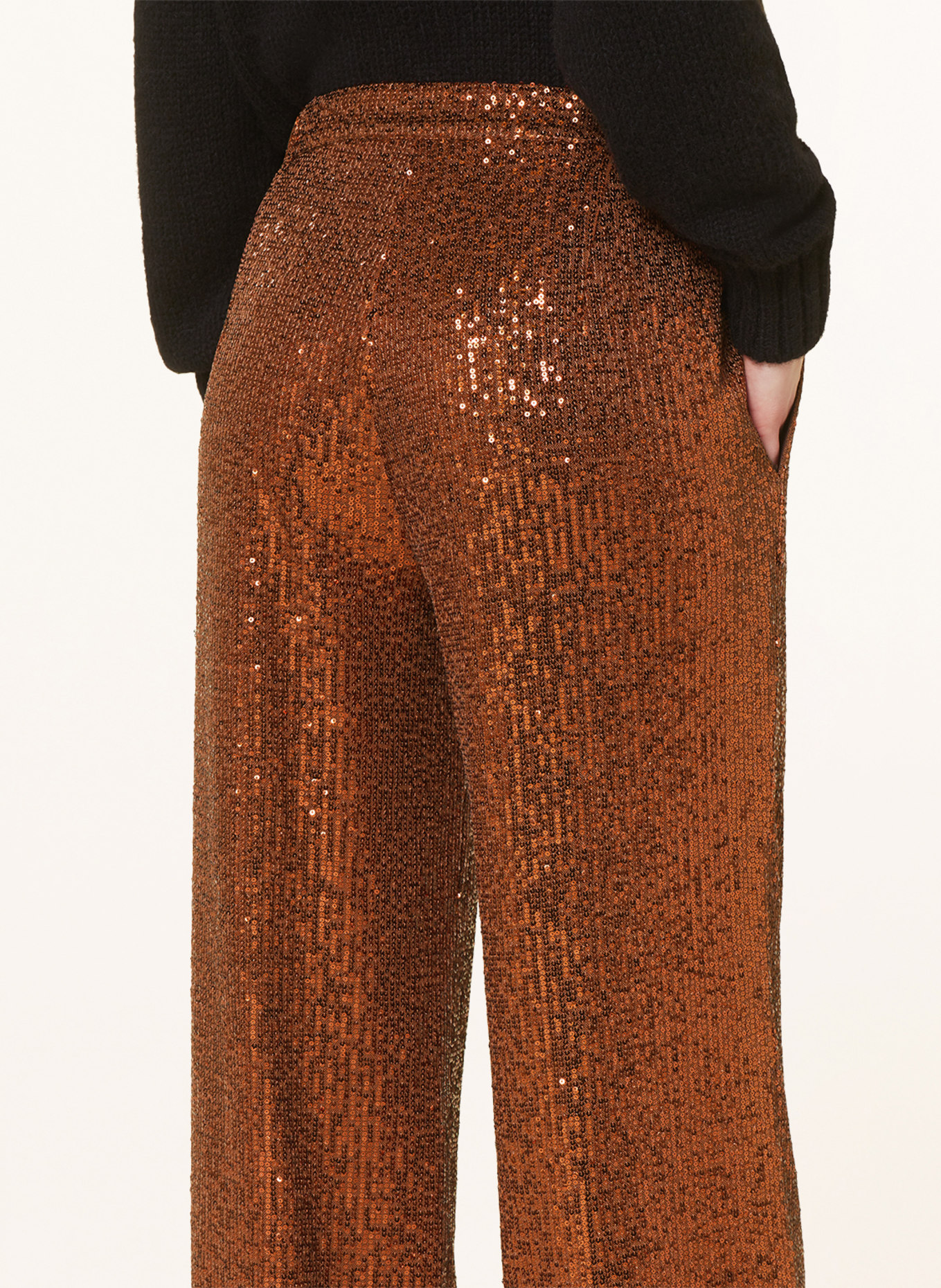 IVI collection Trousers with sequins, Color: COGNAC (Image 5)