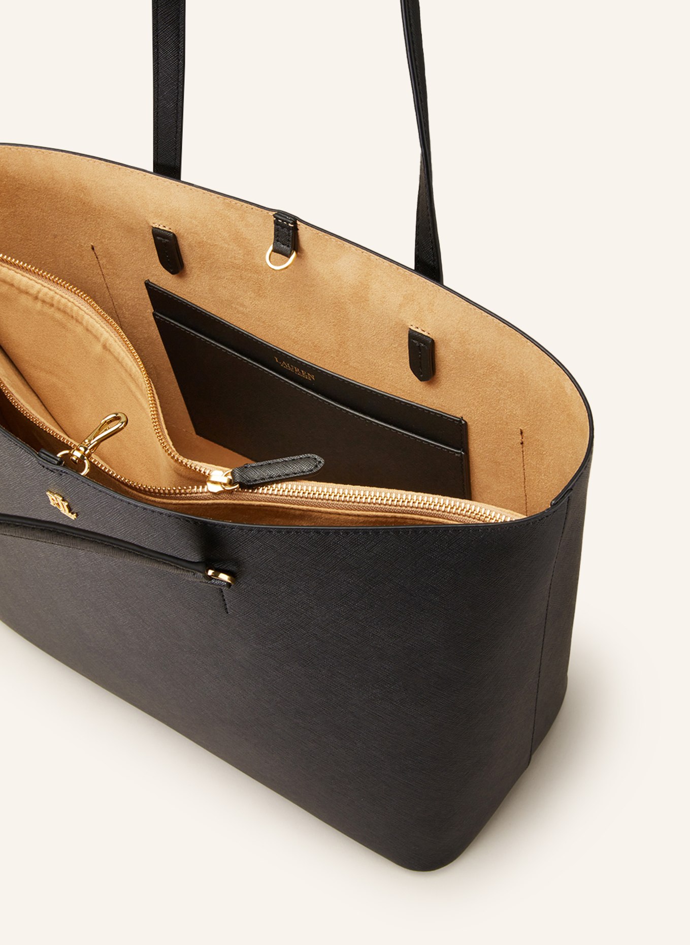 LAUREN RALPH LAUREN Torba shopper KARLY LARGE: CZARNY