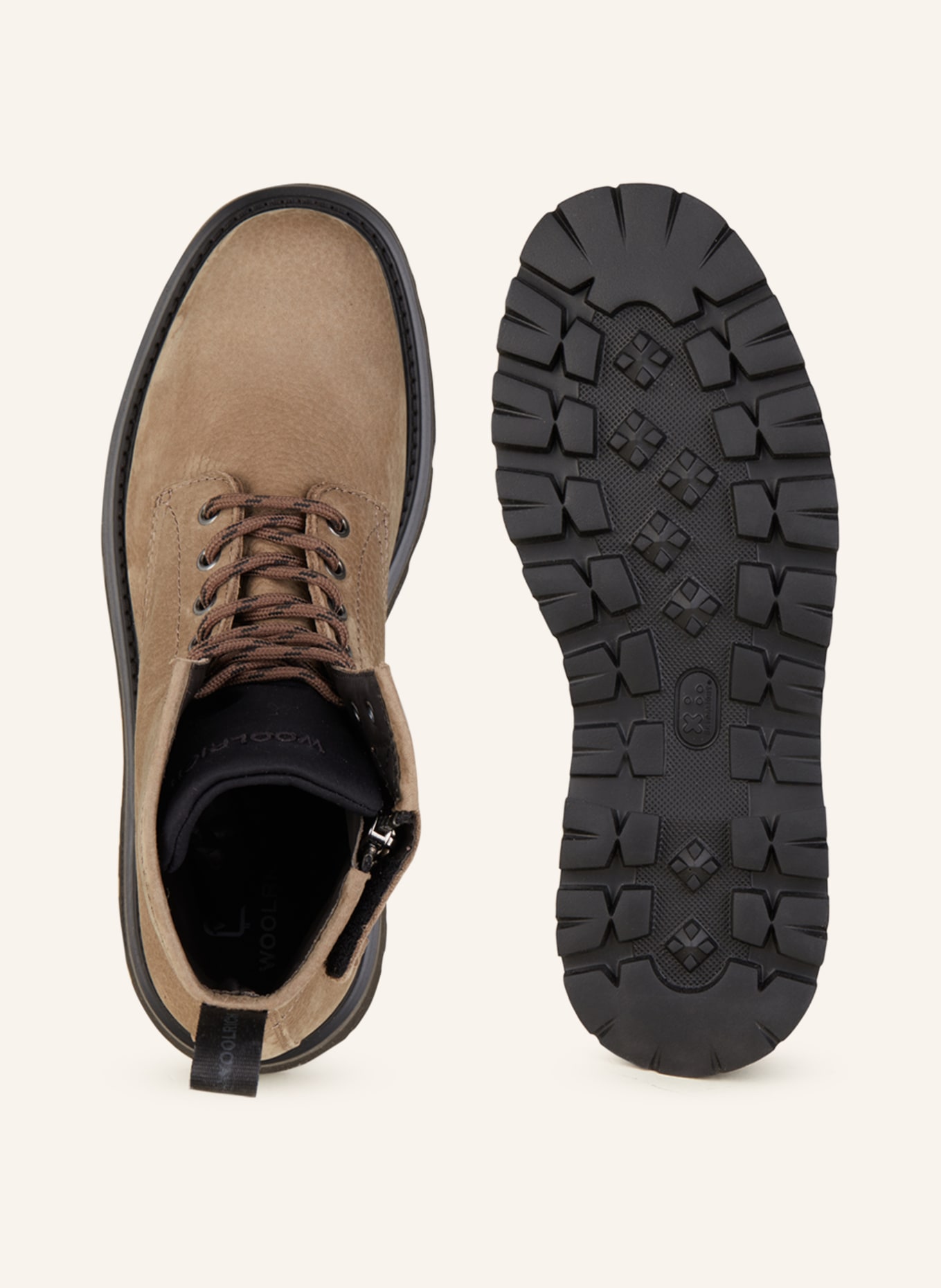 WOOLRICH Lace up boots in taupe