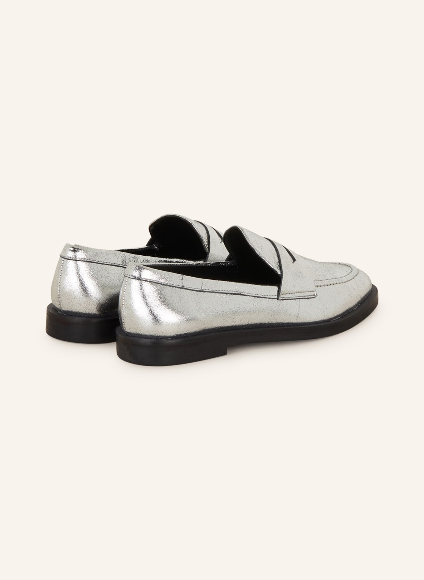 CARRANO Penny loafers, Color: SILVER (Image 2)