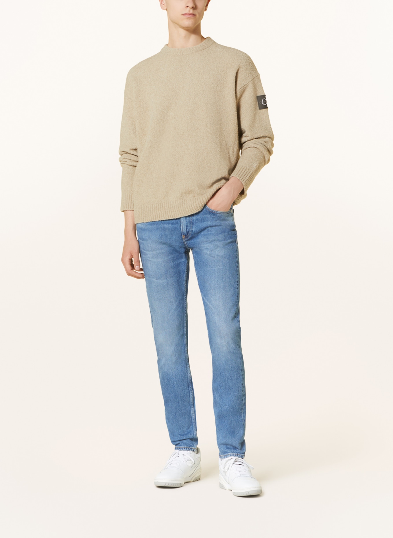 Calvin Klein Jeans Jeansy Slim tapered fit, Kolor: 1AA Denim Light (Obrazek 2)